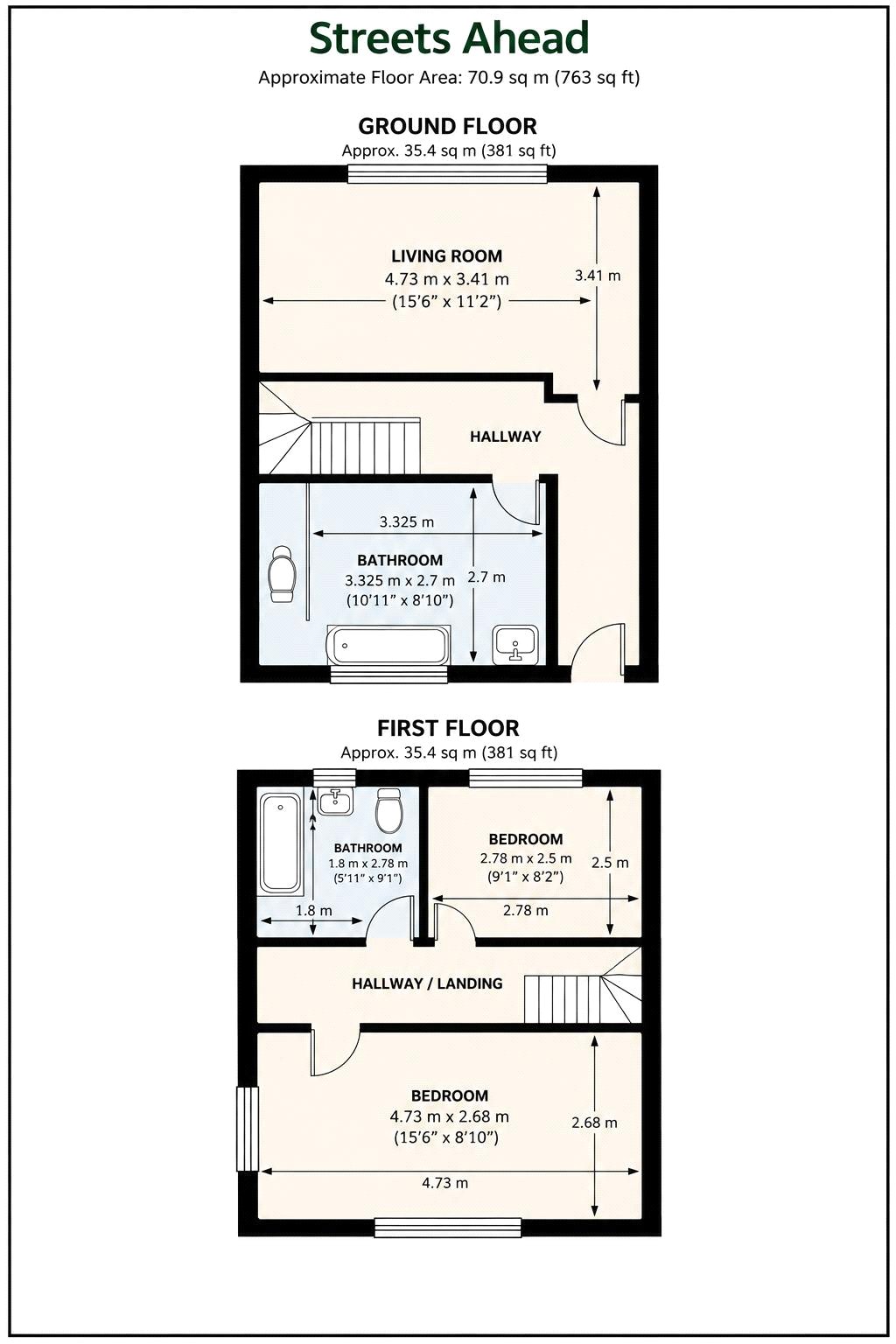 Flat D, 8, Station Road, London floorplan
