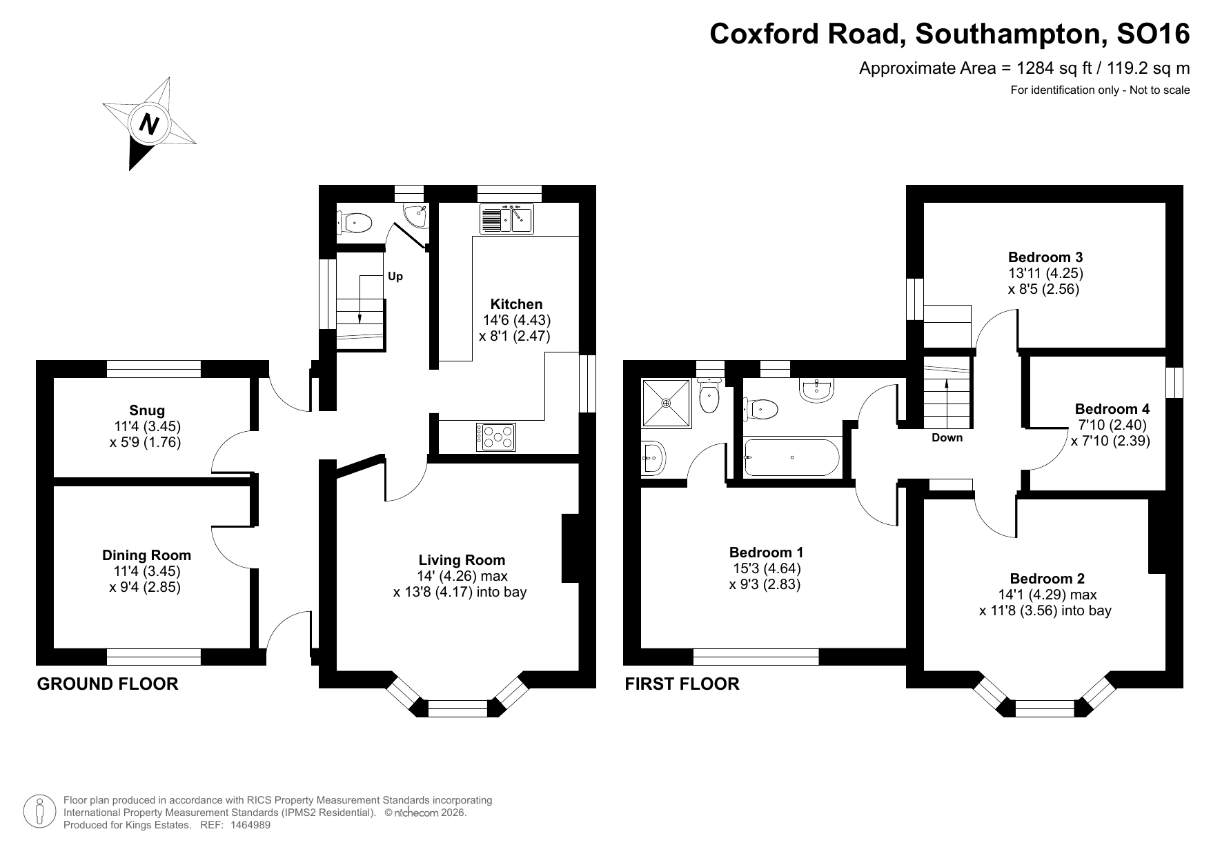98, Coxford Road, Southampton floorplan
