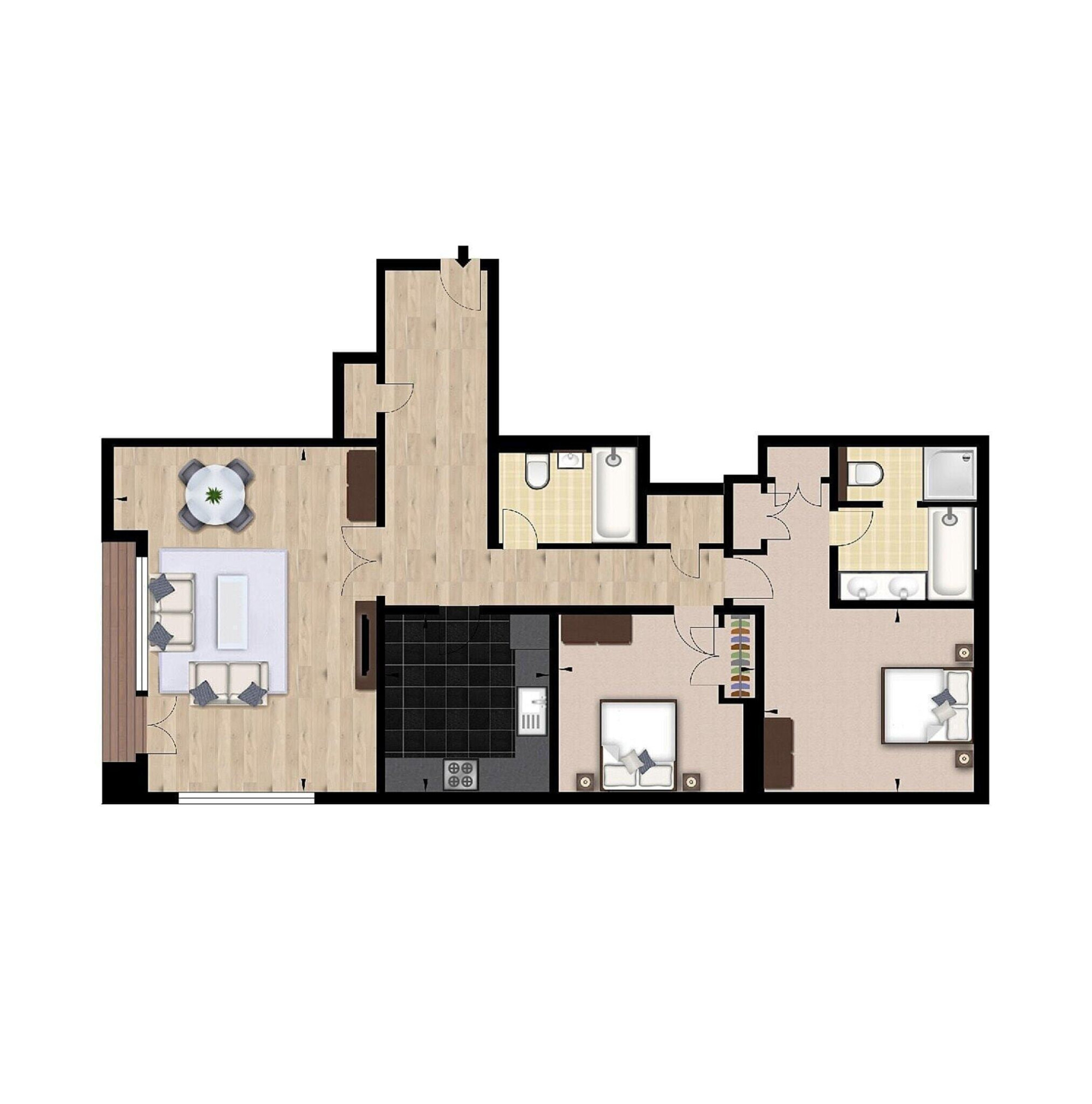 43, Circus Apartments, 39, Westferry Circus, London floorplan