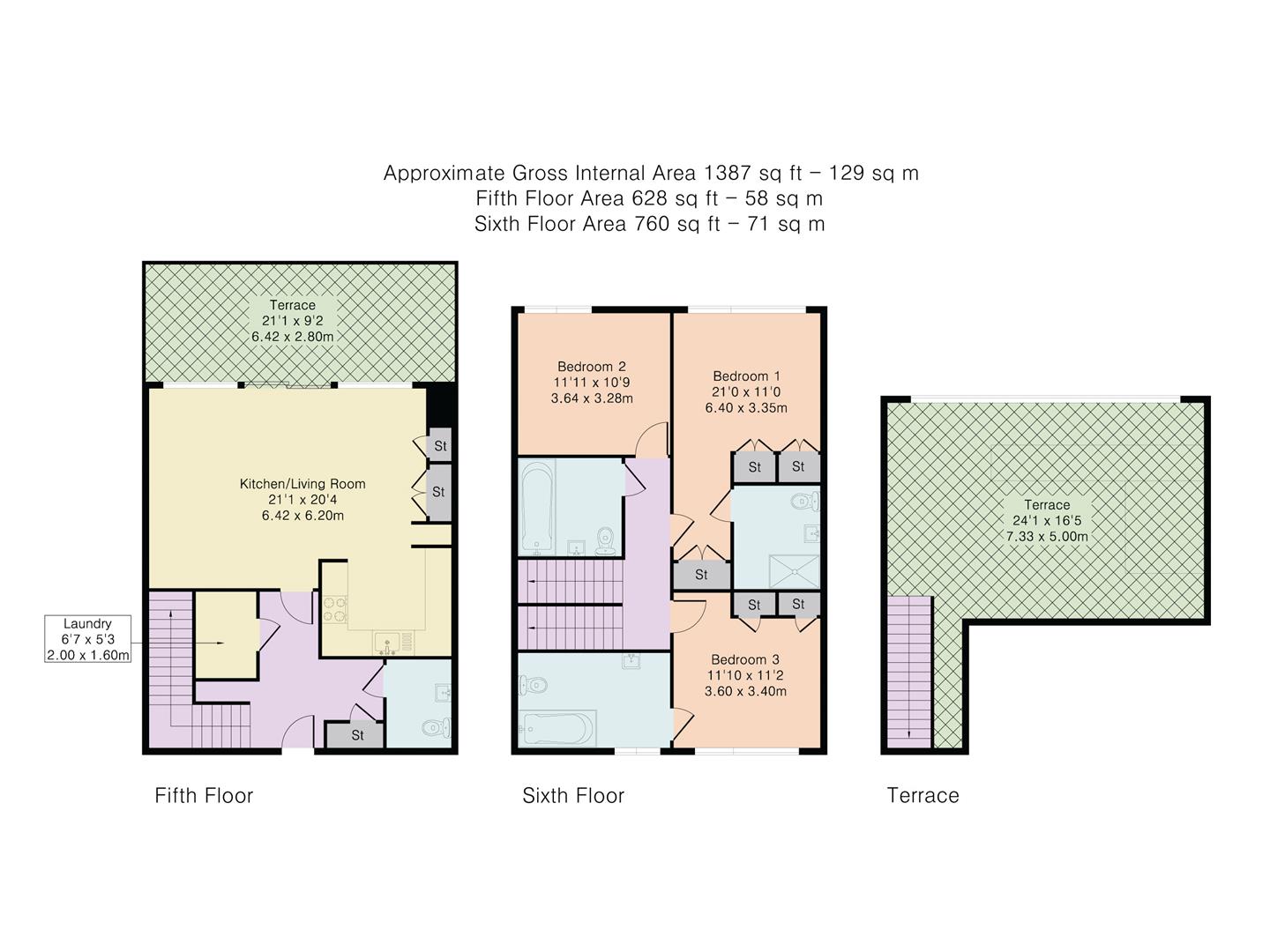 508, The Makers Building, 1 Jasper Walk floorplan