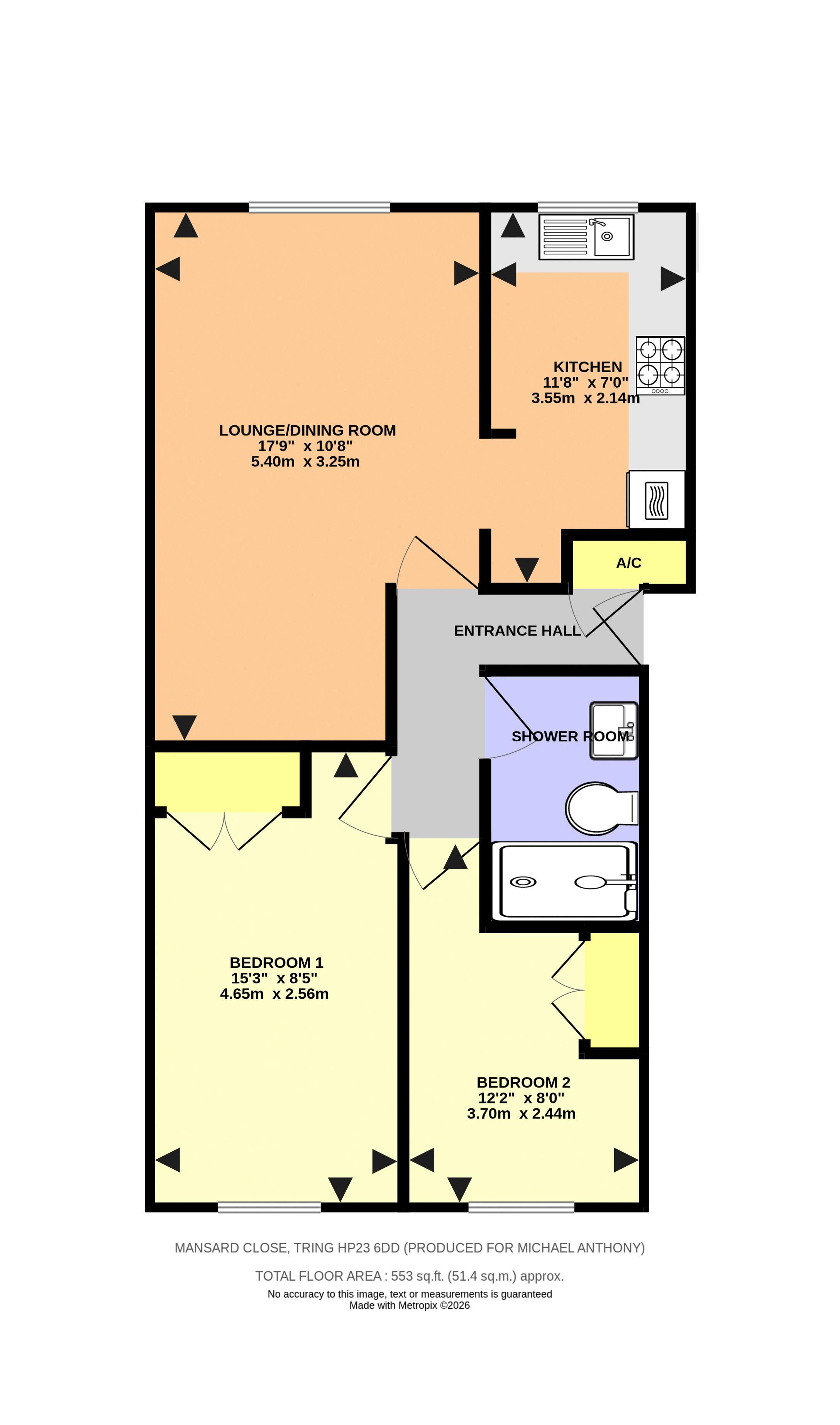8, Mansard Close, Tring floorplan