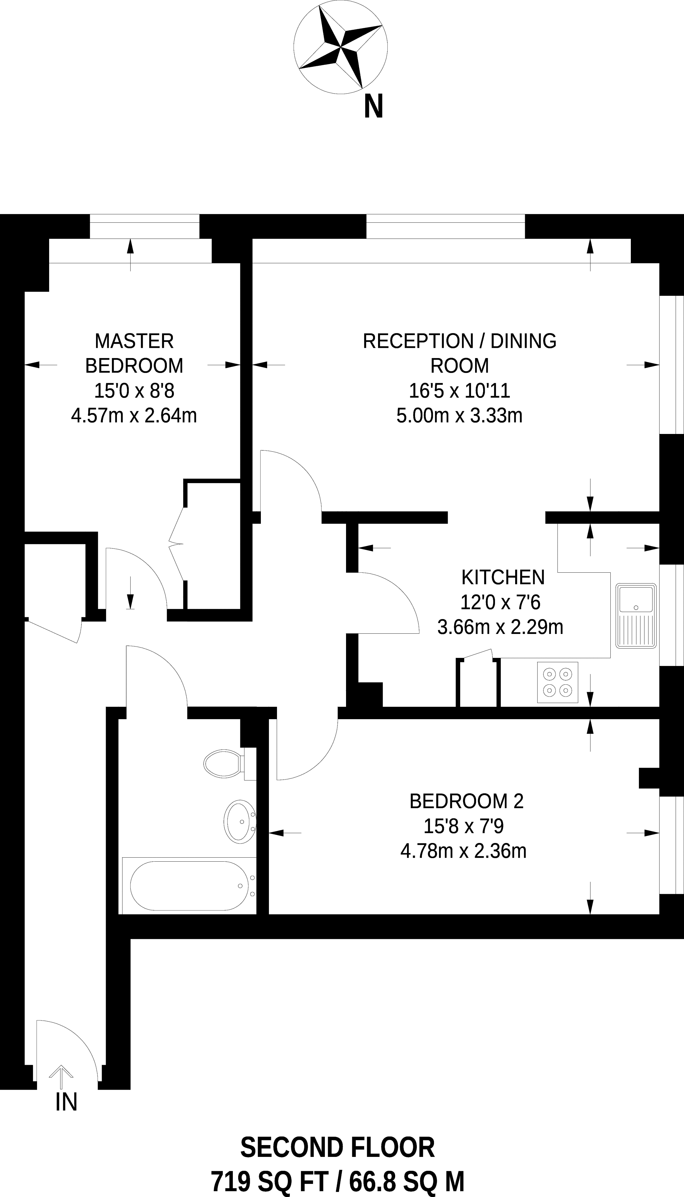 2 Bedrooms Flat to rent in Bannister House, Wealdstone HA3