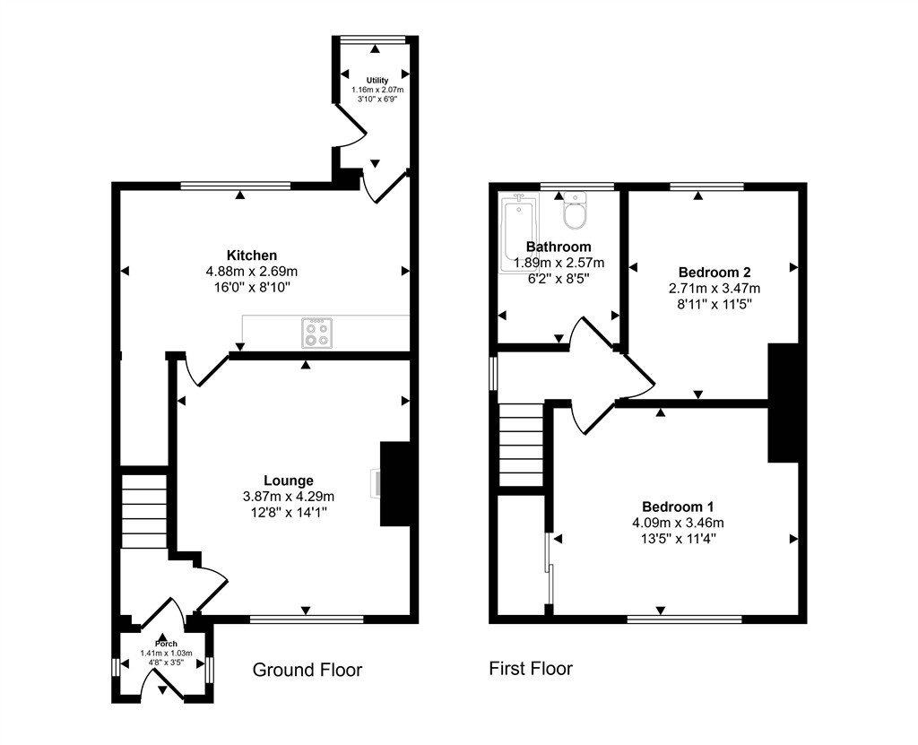 14, North Avenue, BEDWORTH floorplan