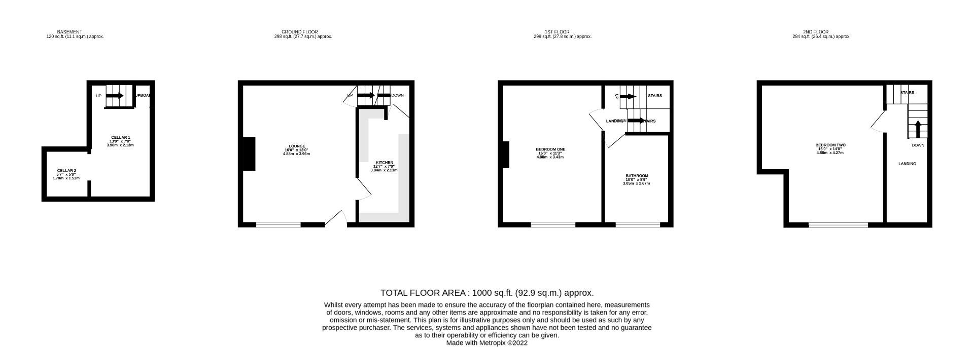 28, Cowley Road, West Yorkshire floorplan