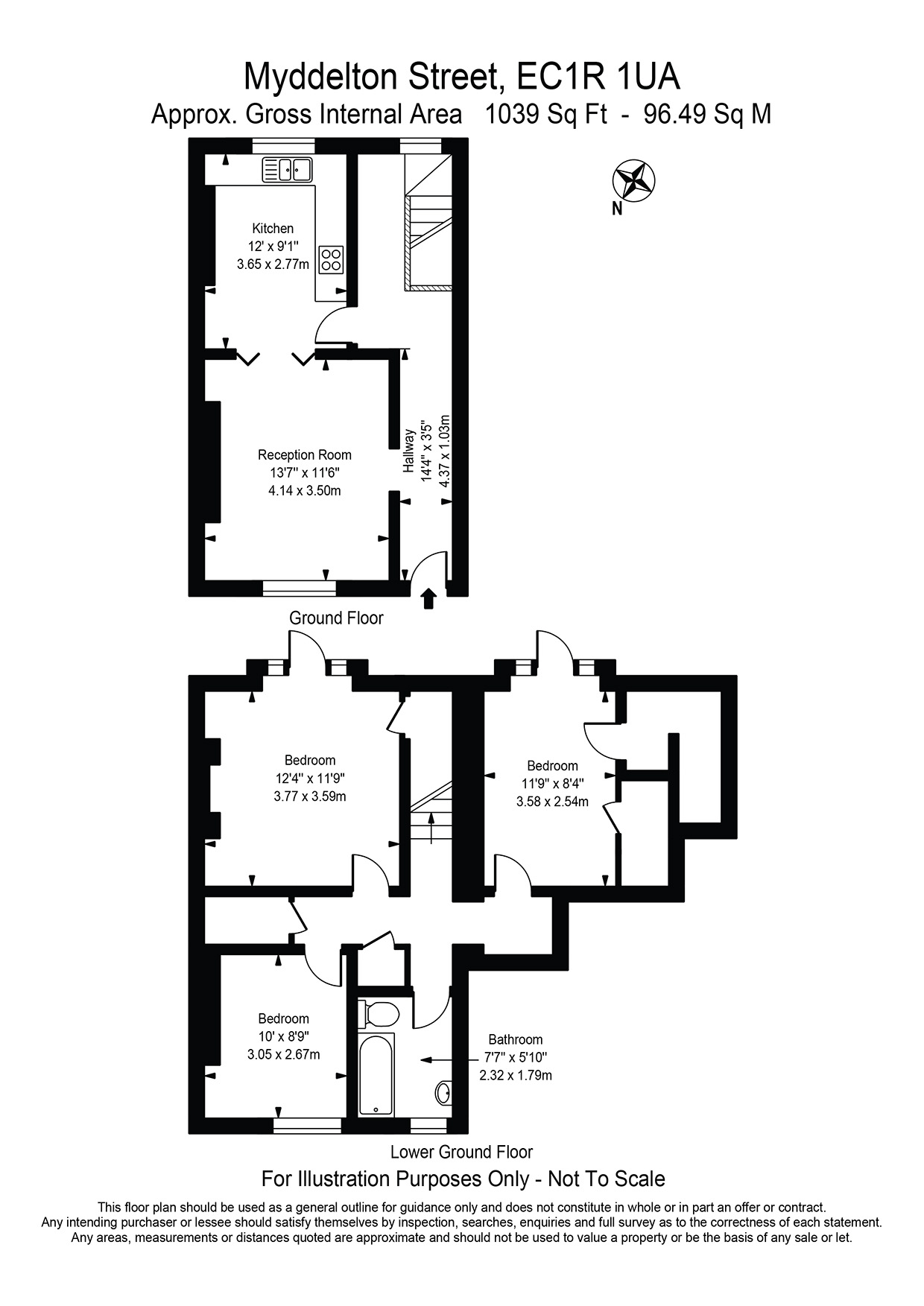 Myddelton Street, London floorplan