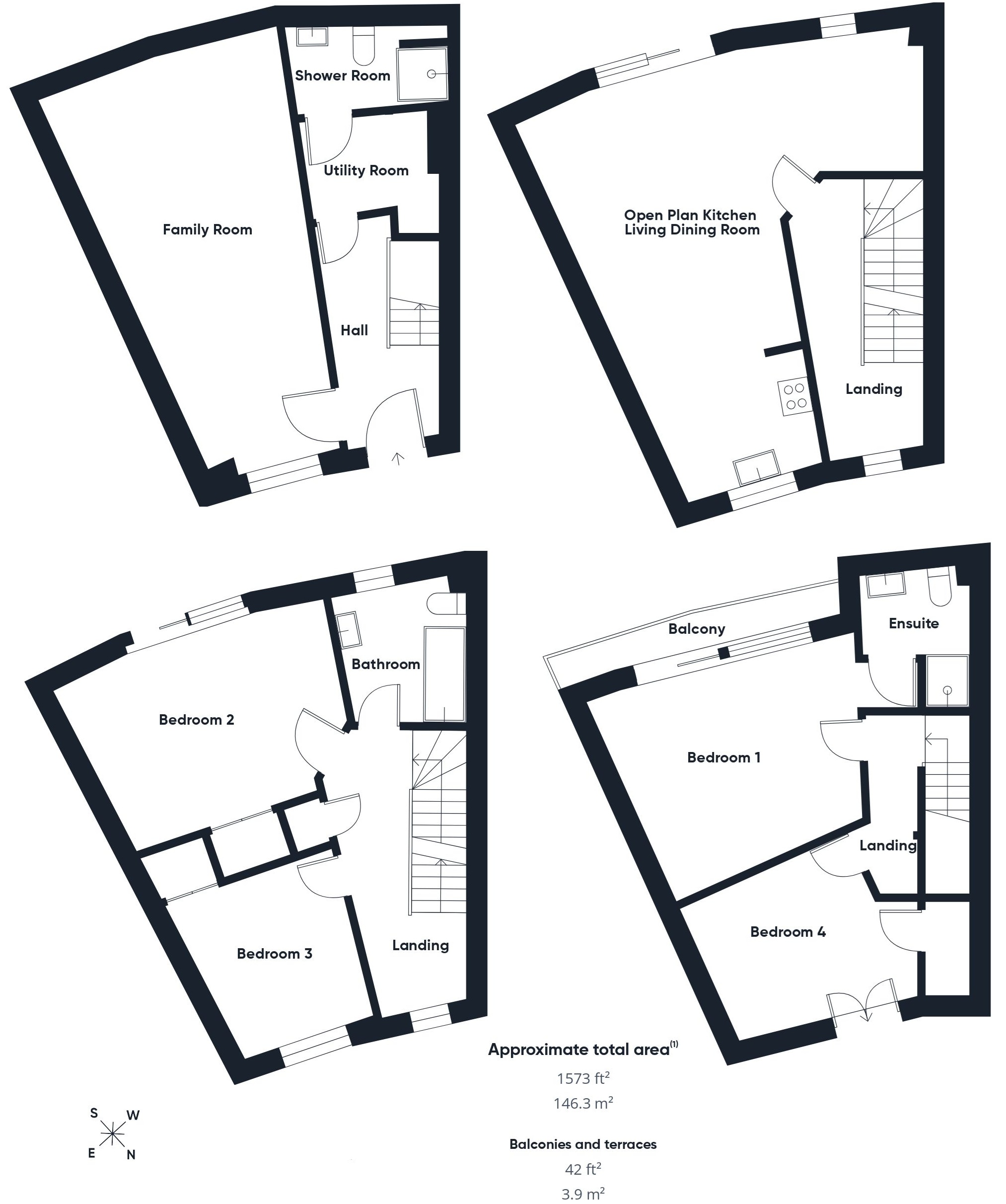 3, Hawkers Court, Bude floorplan