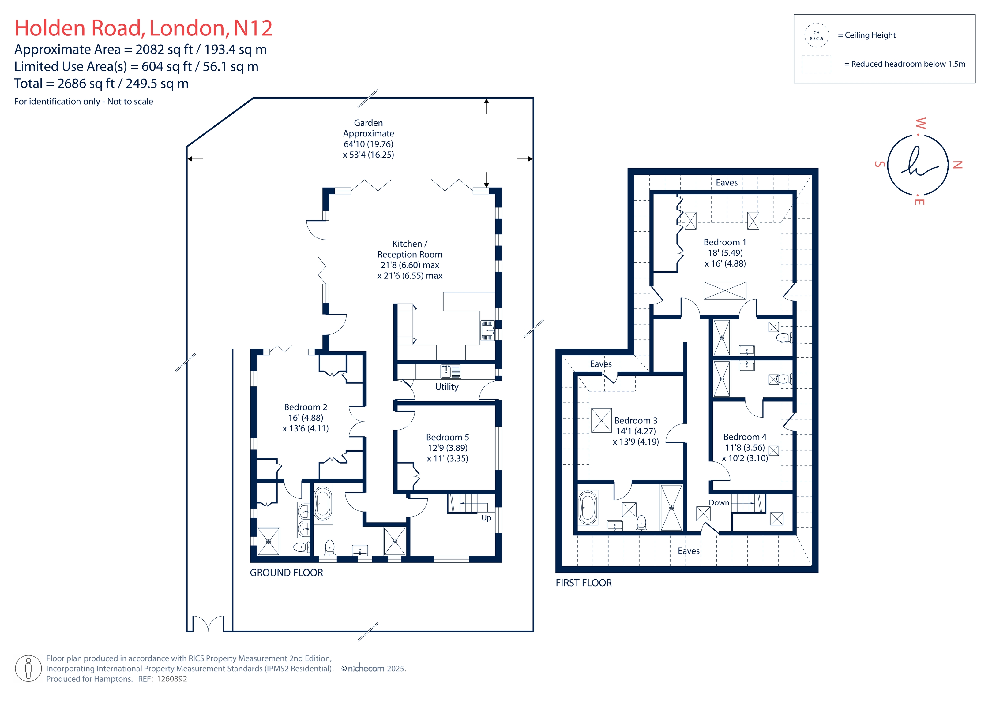 161A, Holden Road, Woodside Park floorplan