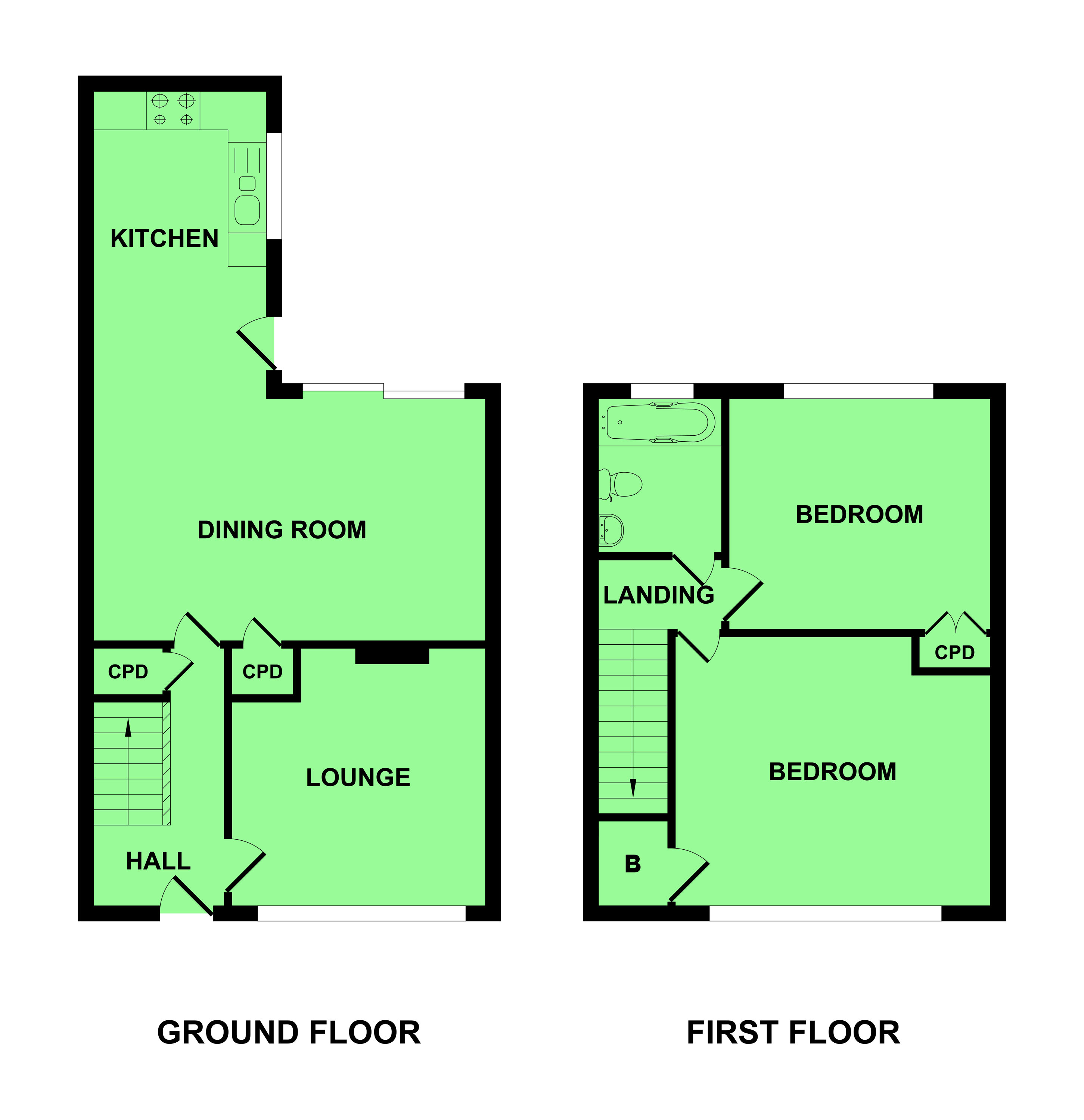 Kings Road, Gorleston, Great Yarmouth NR31, 2 bedroom terraced house