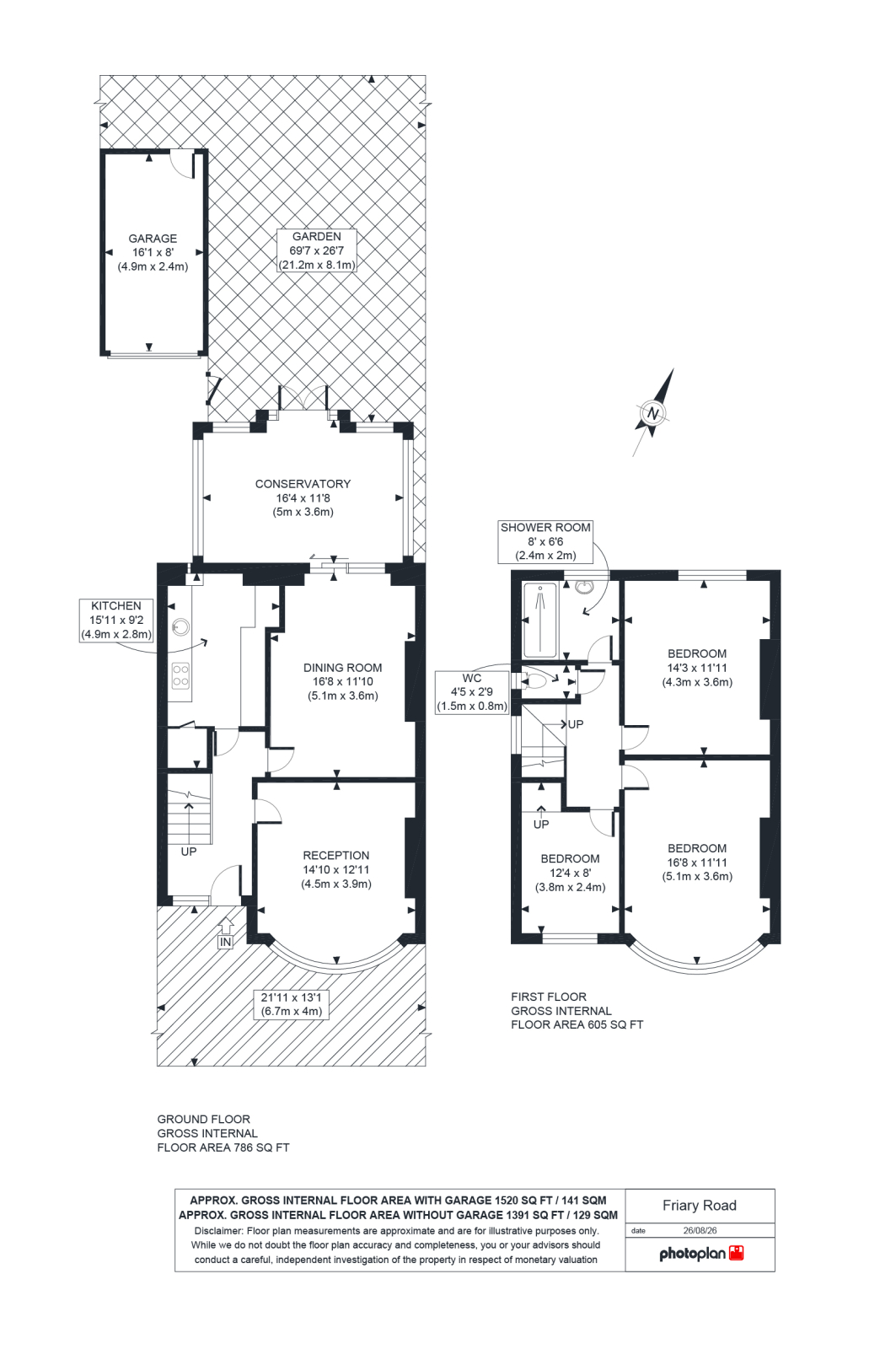 6, Friary Road, London floorplan