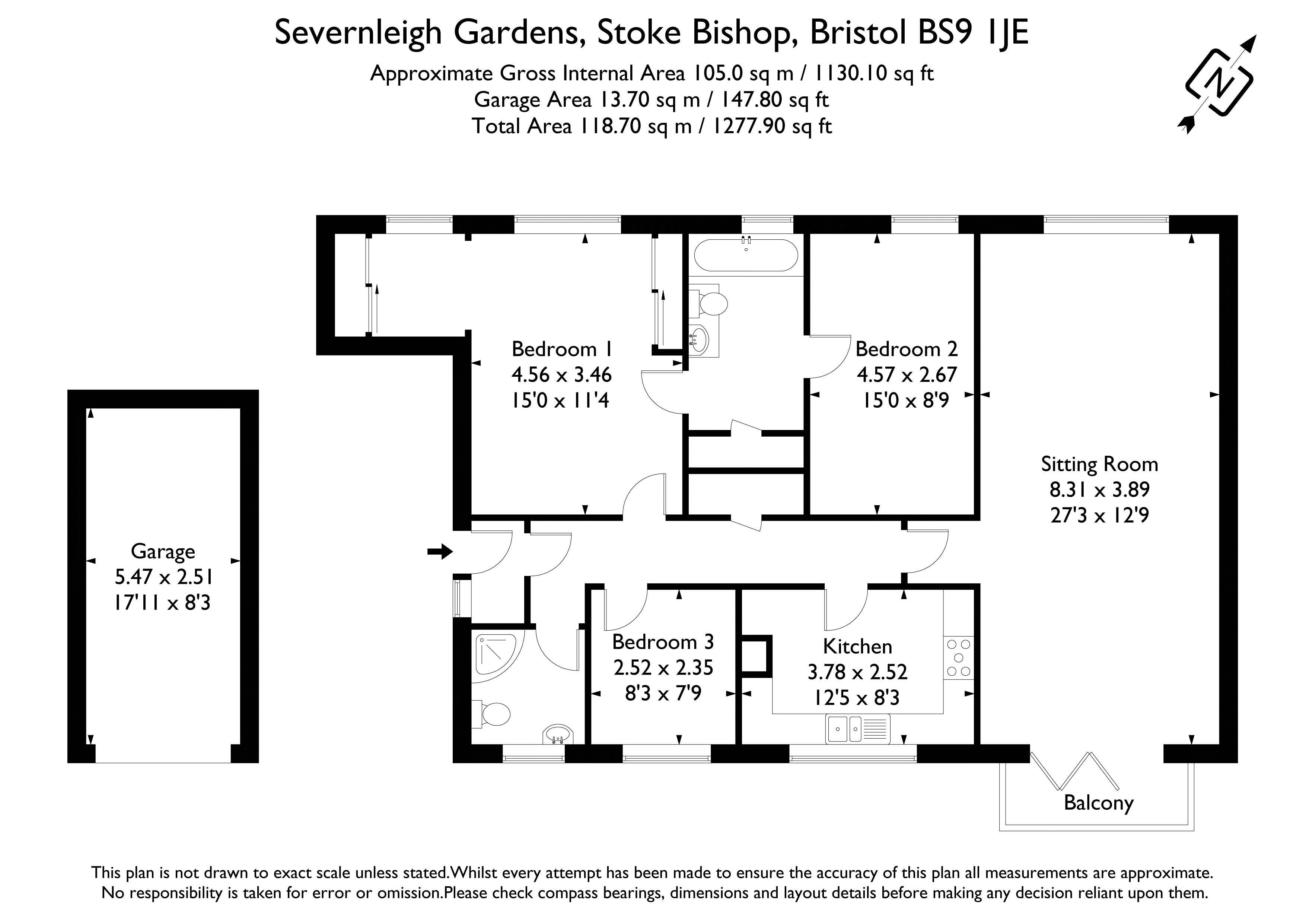Stoke Hill, Bristol floorplan