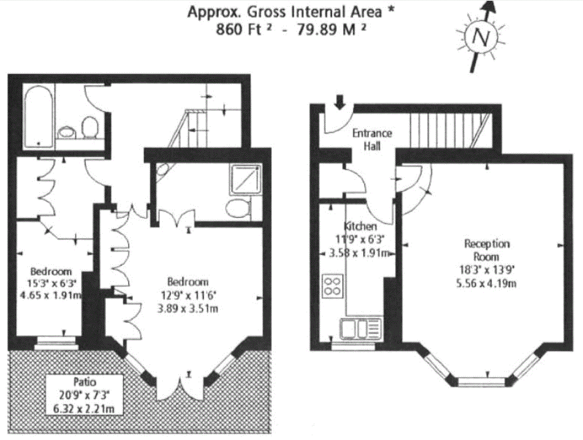 12, 46 Elm Park Gardens, London floorplan