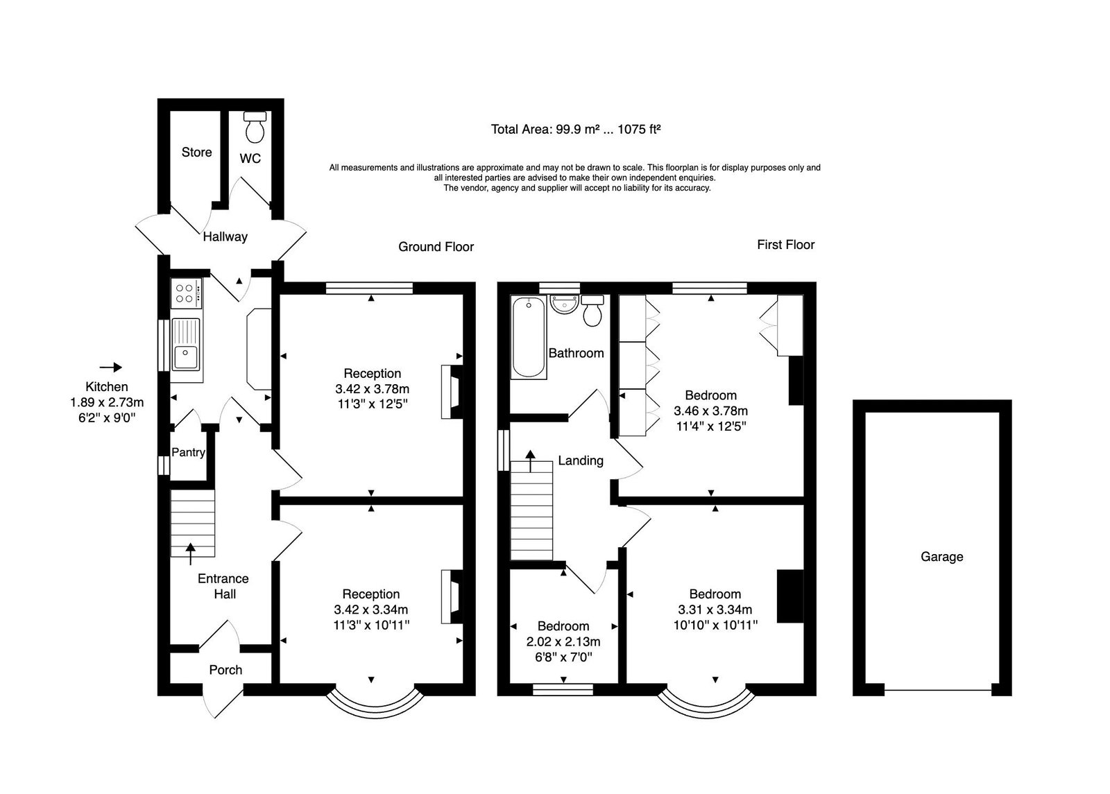 9, Kew Drive, Wigston floorplan
