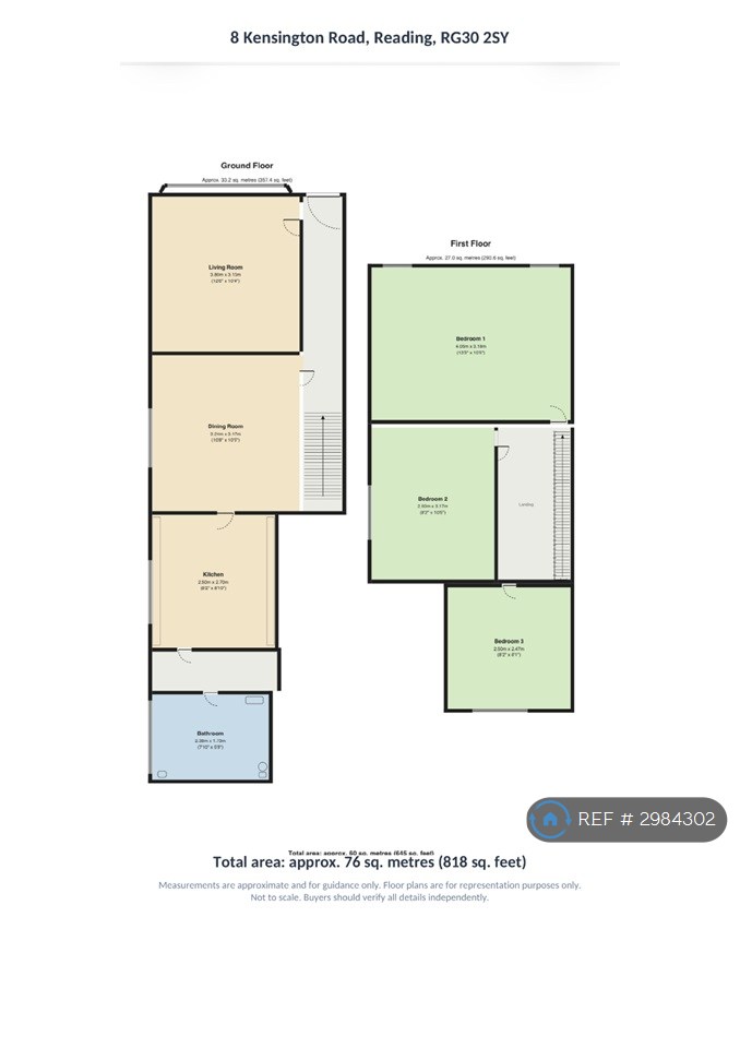 Kensington Road, Reading floorplan