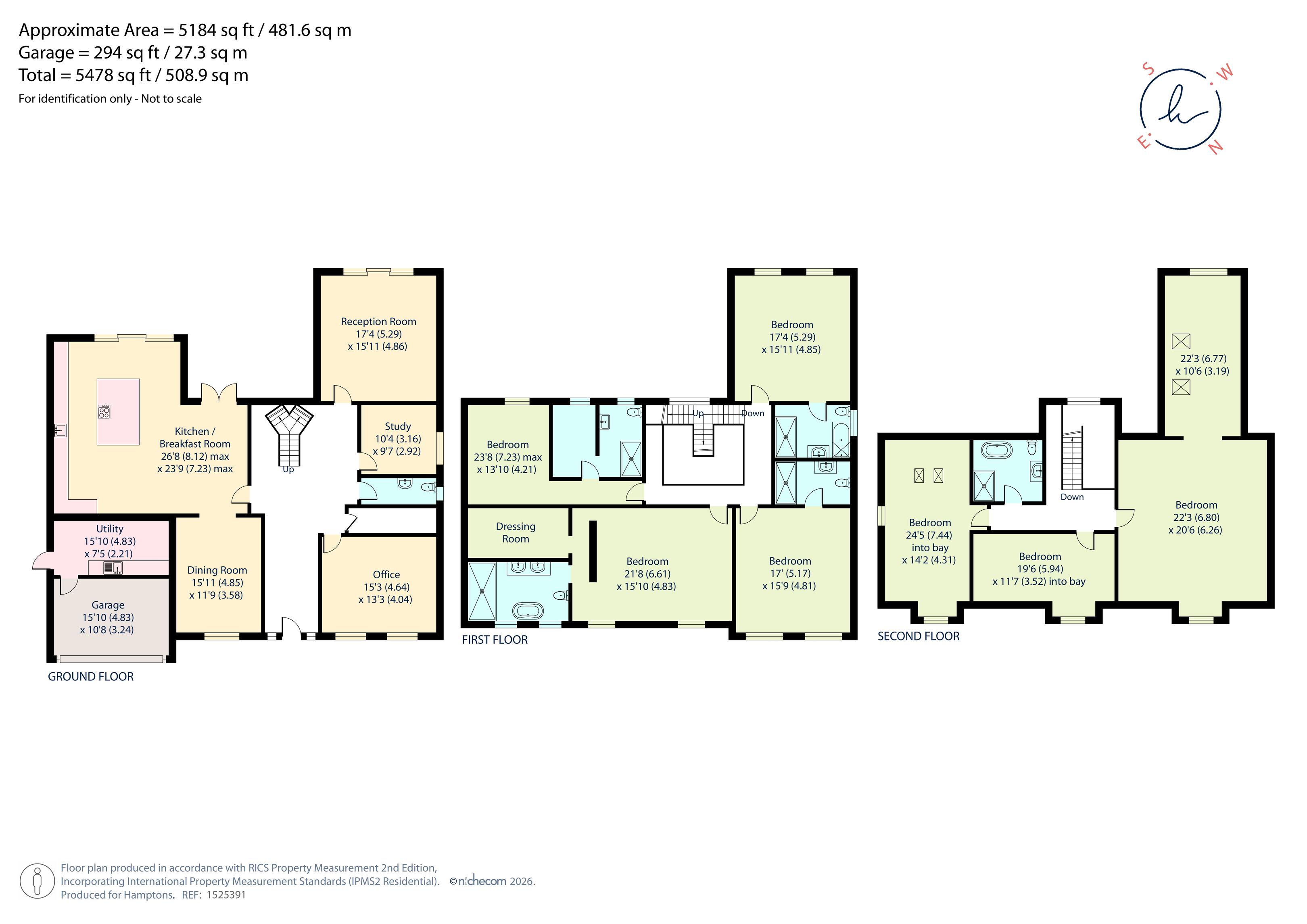 1, Benfleet Close, Cobham floorplan
