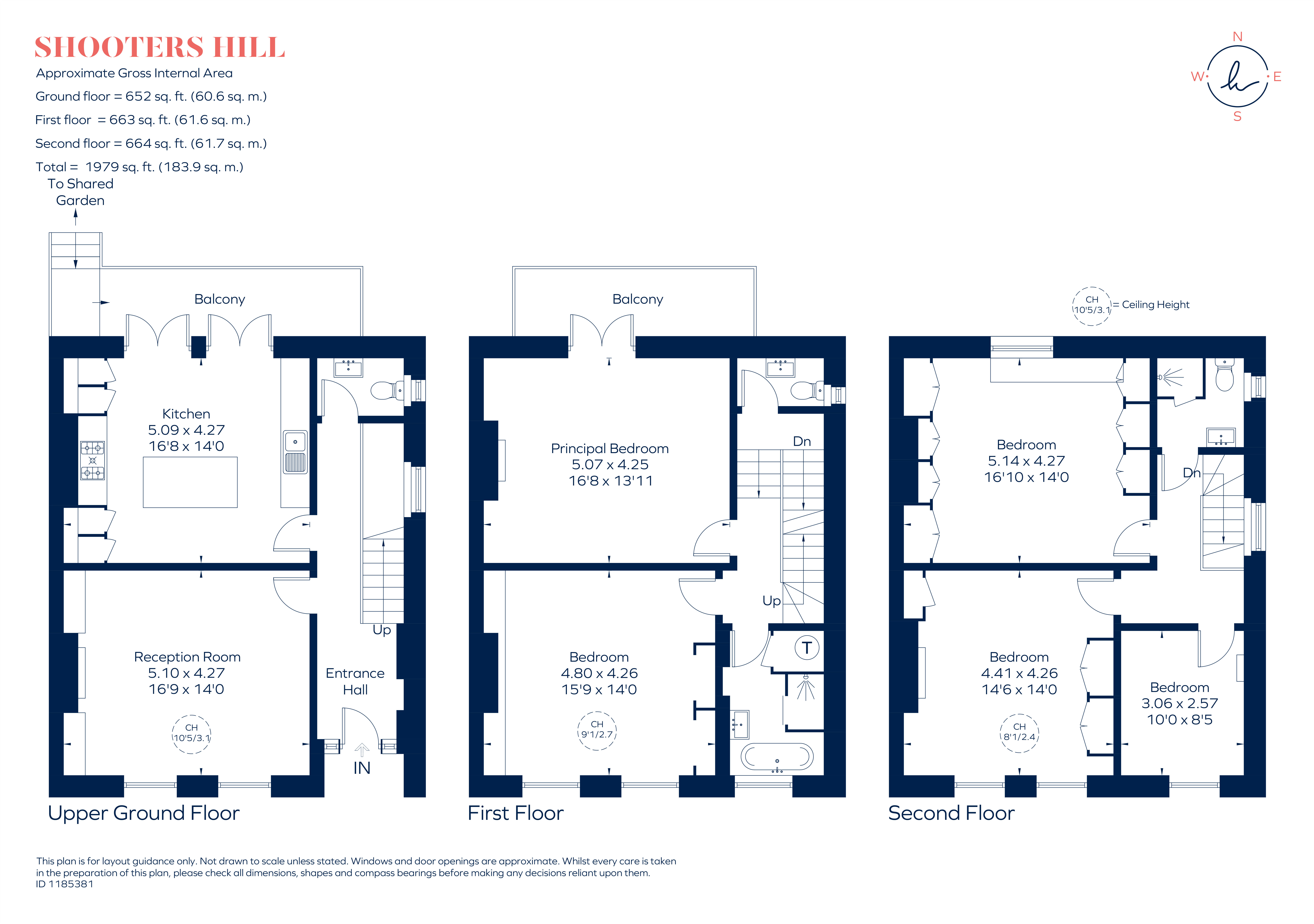 96, Shooters Hill Road, London floorplan