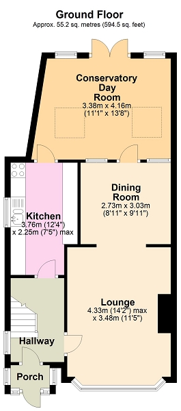 3 Bedrooms Semi-detached house to rent in Oakhurst Road, West Ewell, Surrey. KT19