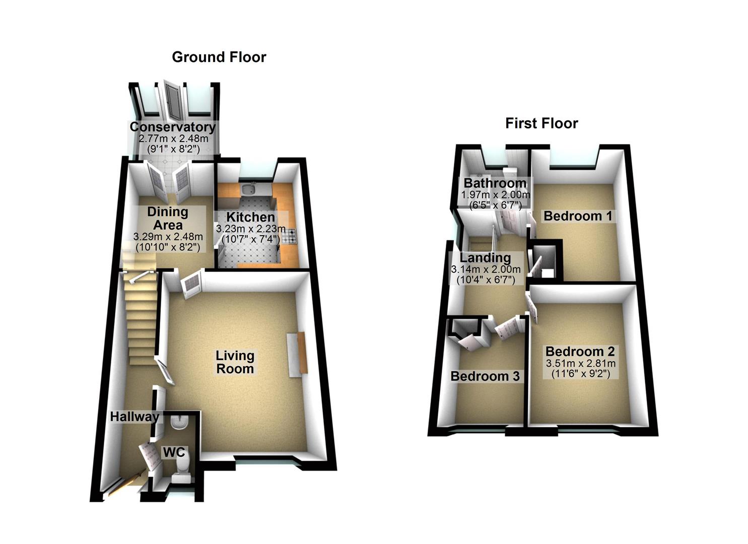 Meadow Rise, Townhill, Swansea SA1, 3 bedroom end terrace house for