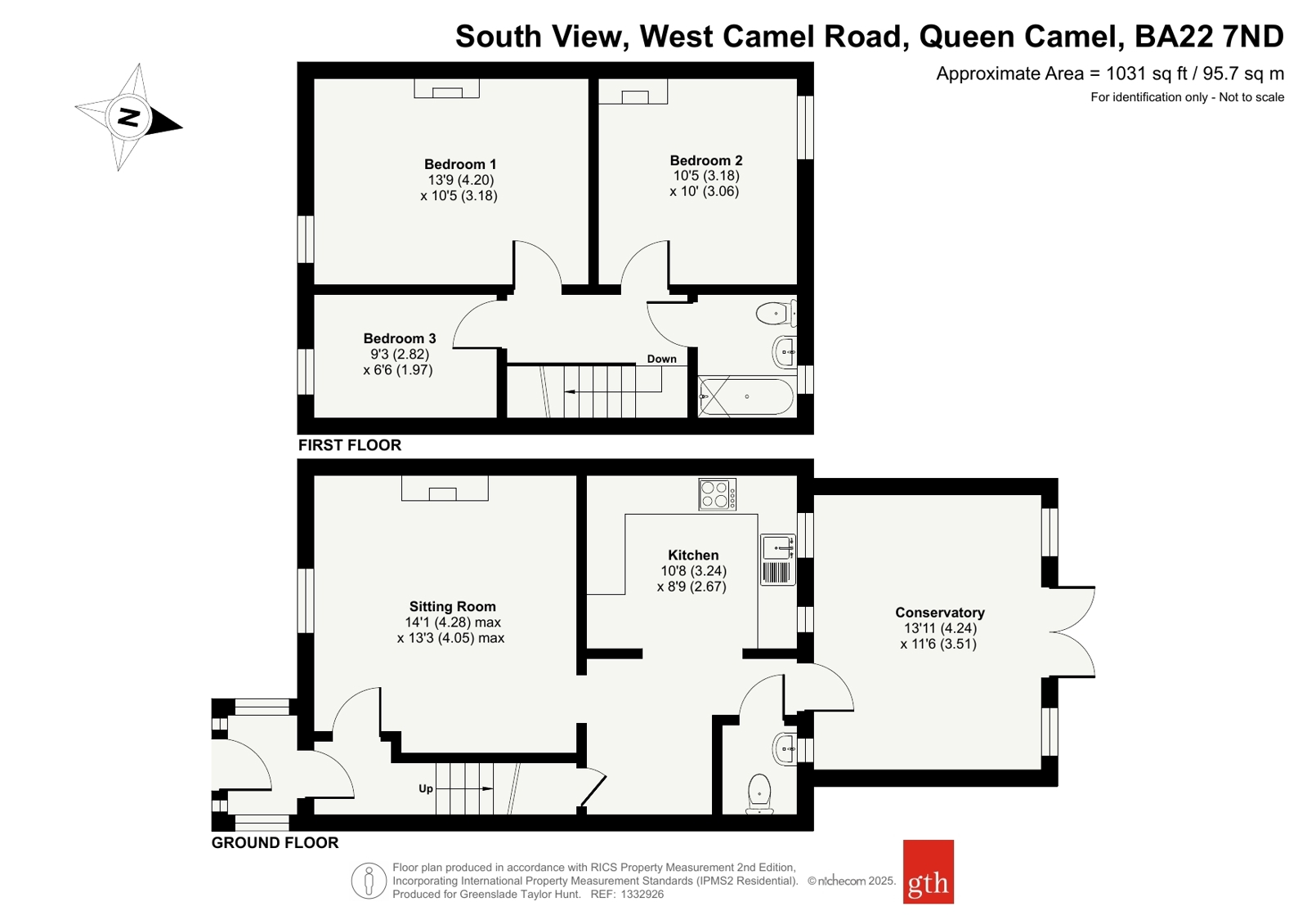 17, South View, Queen Camel floorplan