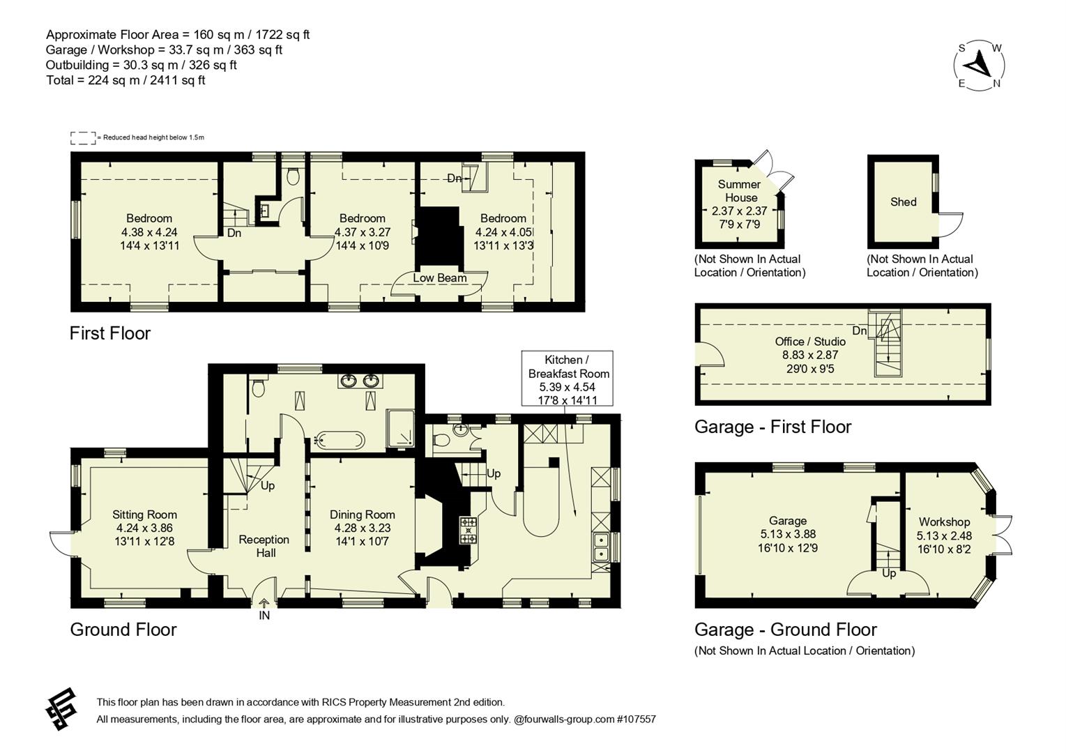 Underwood Cottage, Winchester Road, Petersfield floorplan