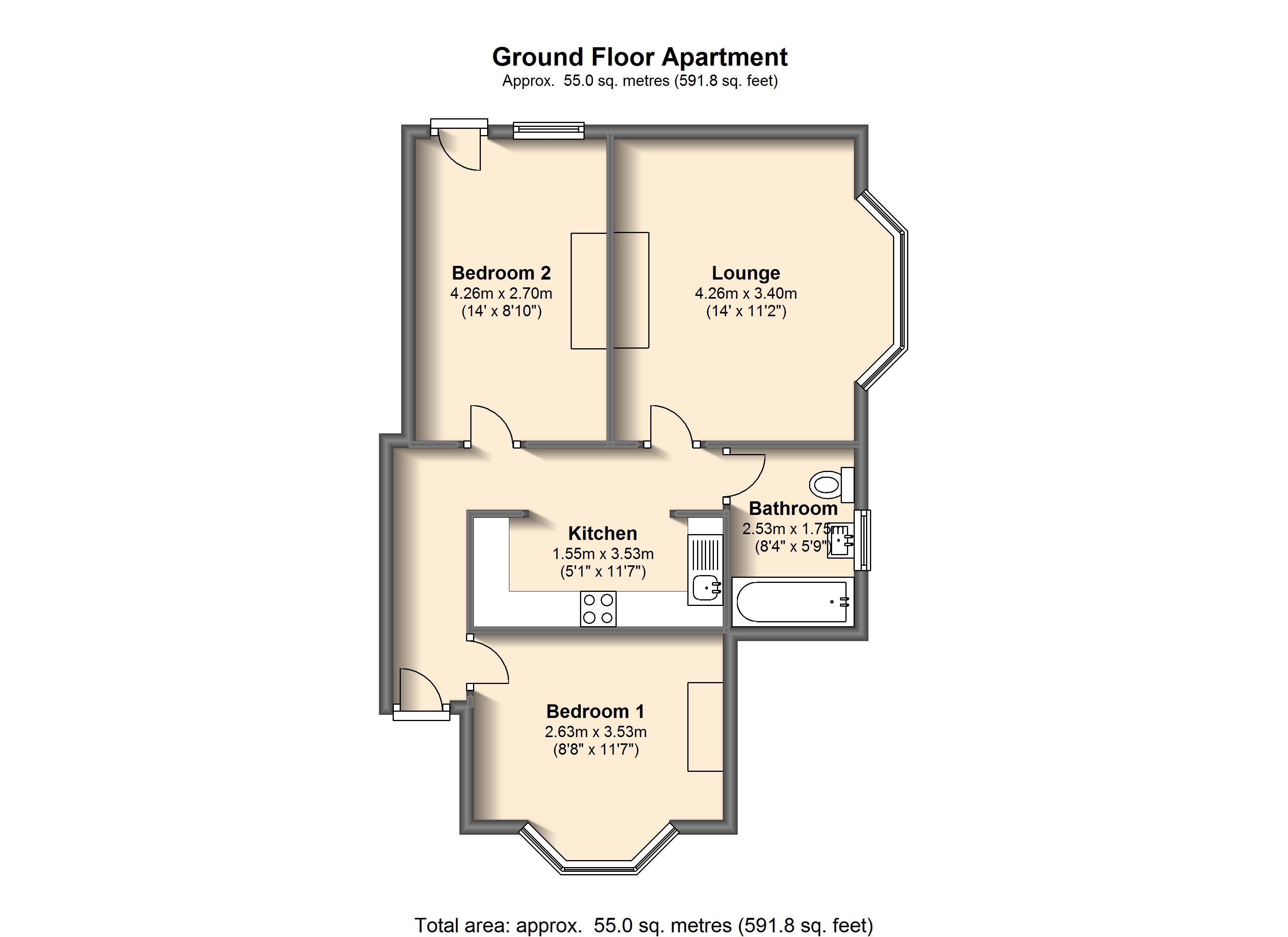 2 Bedrooms Flat to rent in Psalter Lane, Sheffield S11