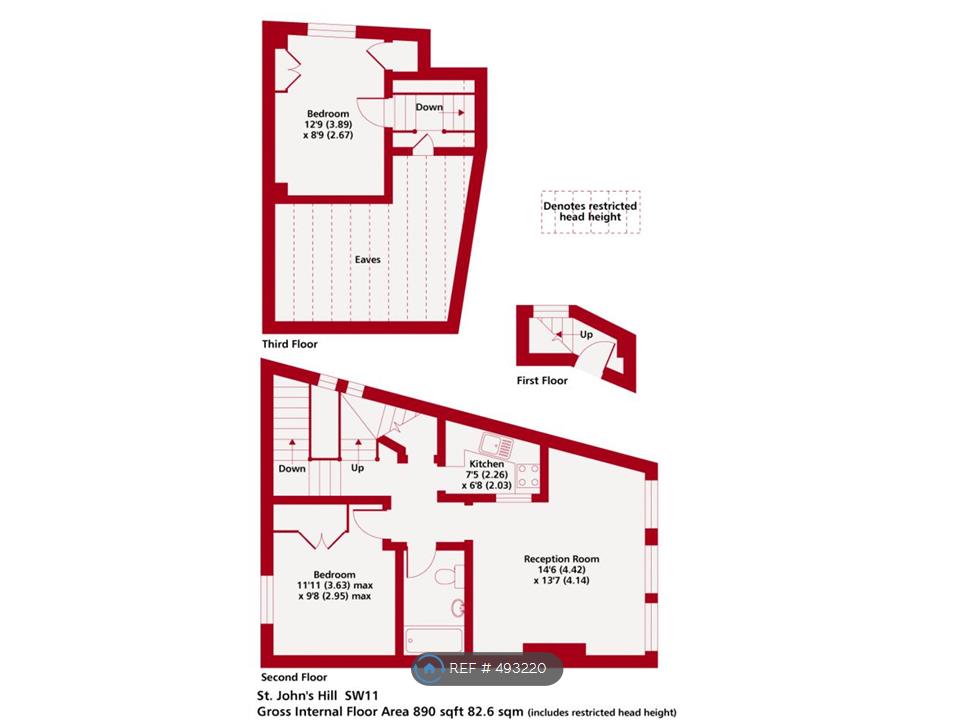 2 Bedrooms Flat to rent in St. John's Hill, London SW11