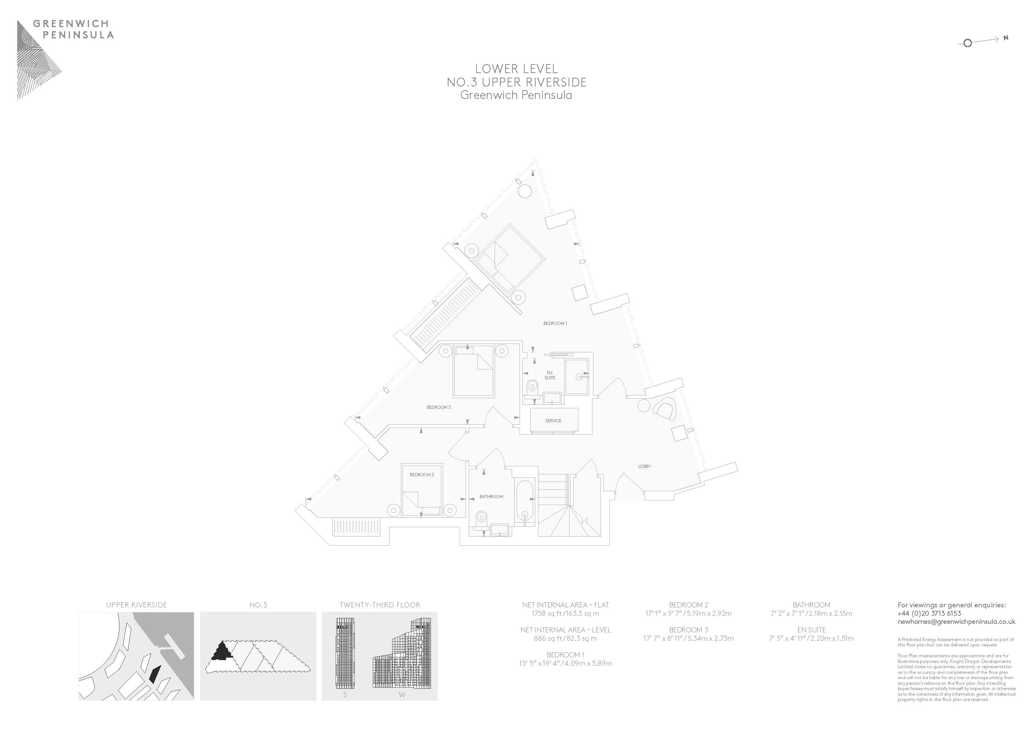3 UPPER RIVERSIDE, Cutter Lane, London floorplan