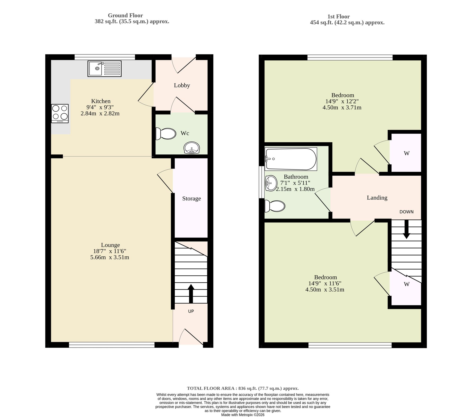 16 Innes Place, Norwich floorplan