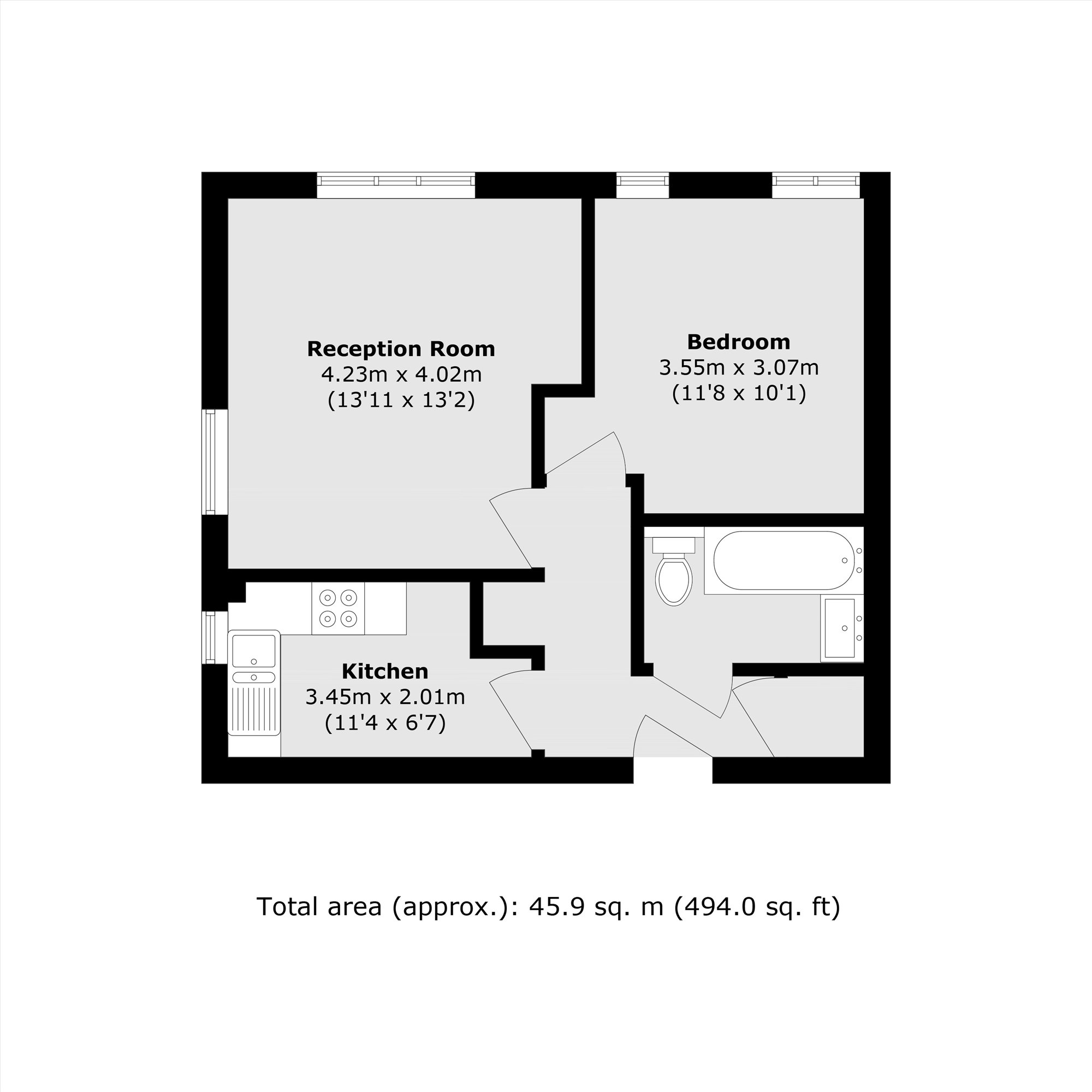 Flat 6, 48, Lyveden Road, Tooting floorplan