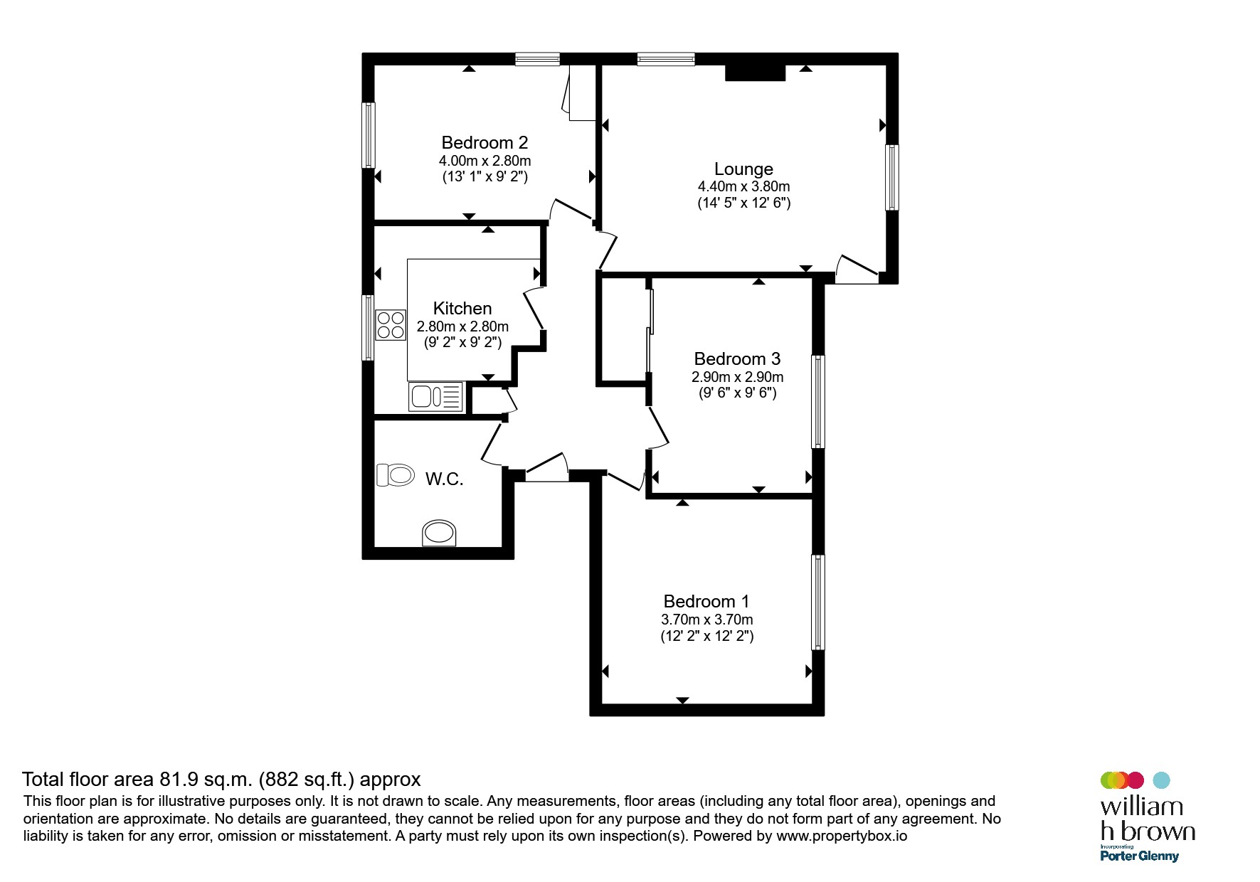 24, Oundle House, Montgomery Crescent, Romford floorplan