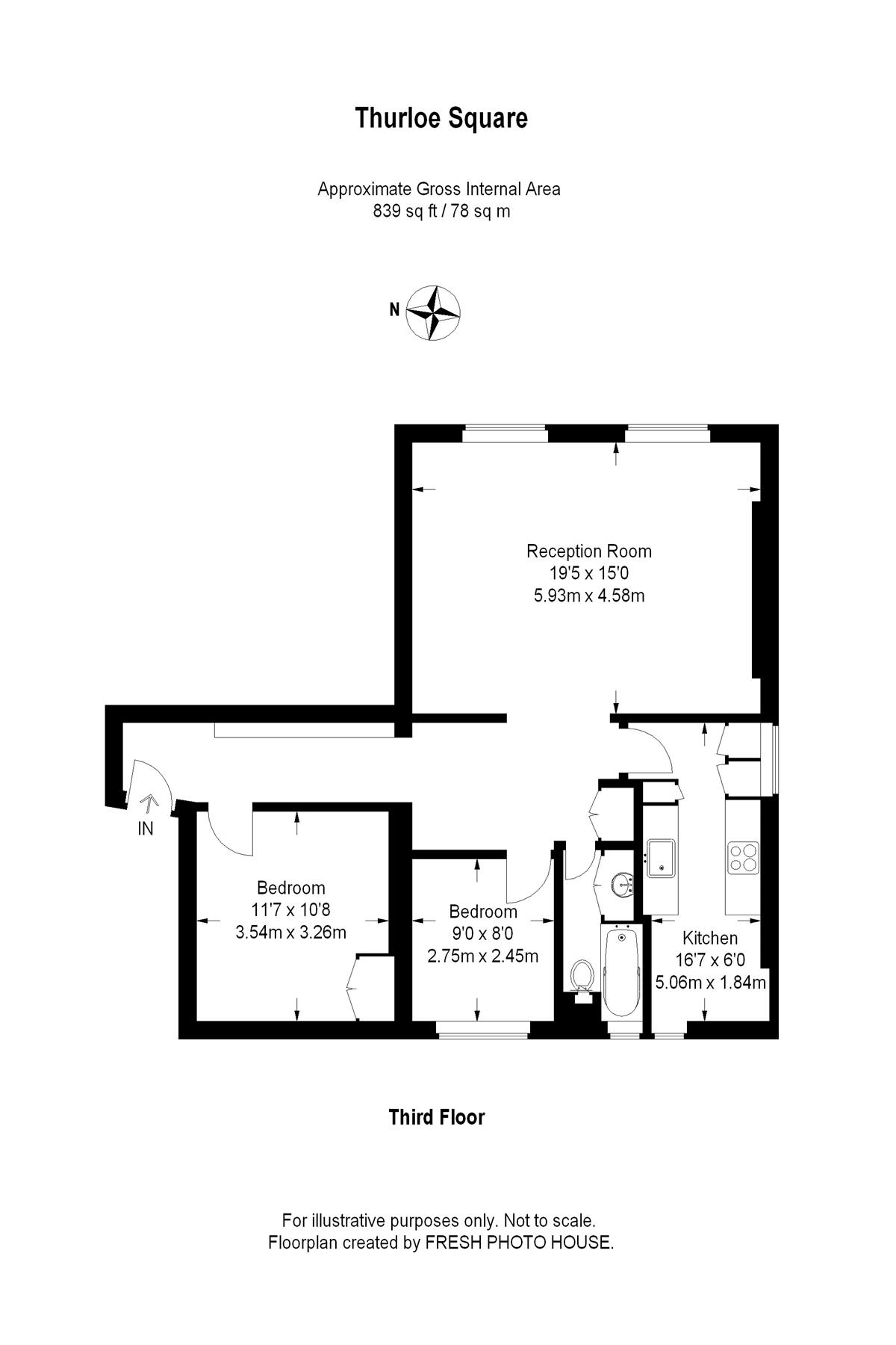 2 Bedrooms Flat to rent in Thurloe Square, London SW7