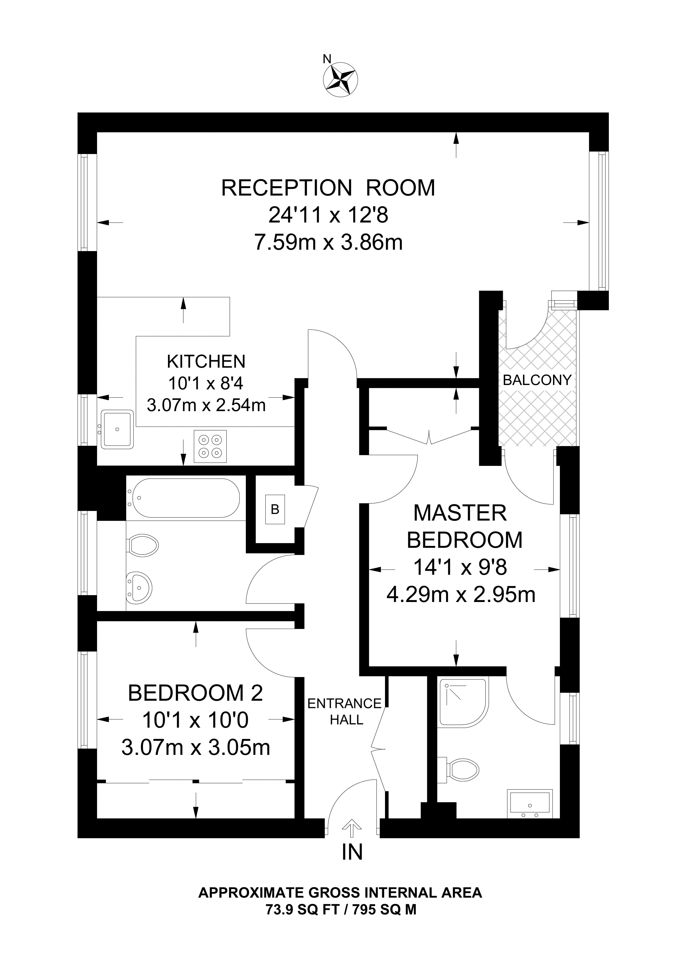 2 Bedrooms Flat to rent in Vantage Mews, Canary Wharf E14