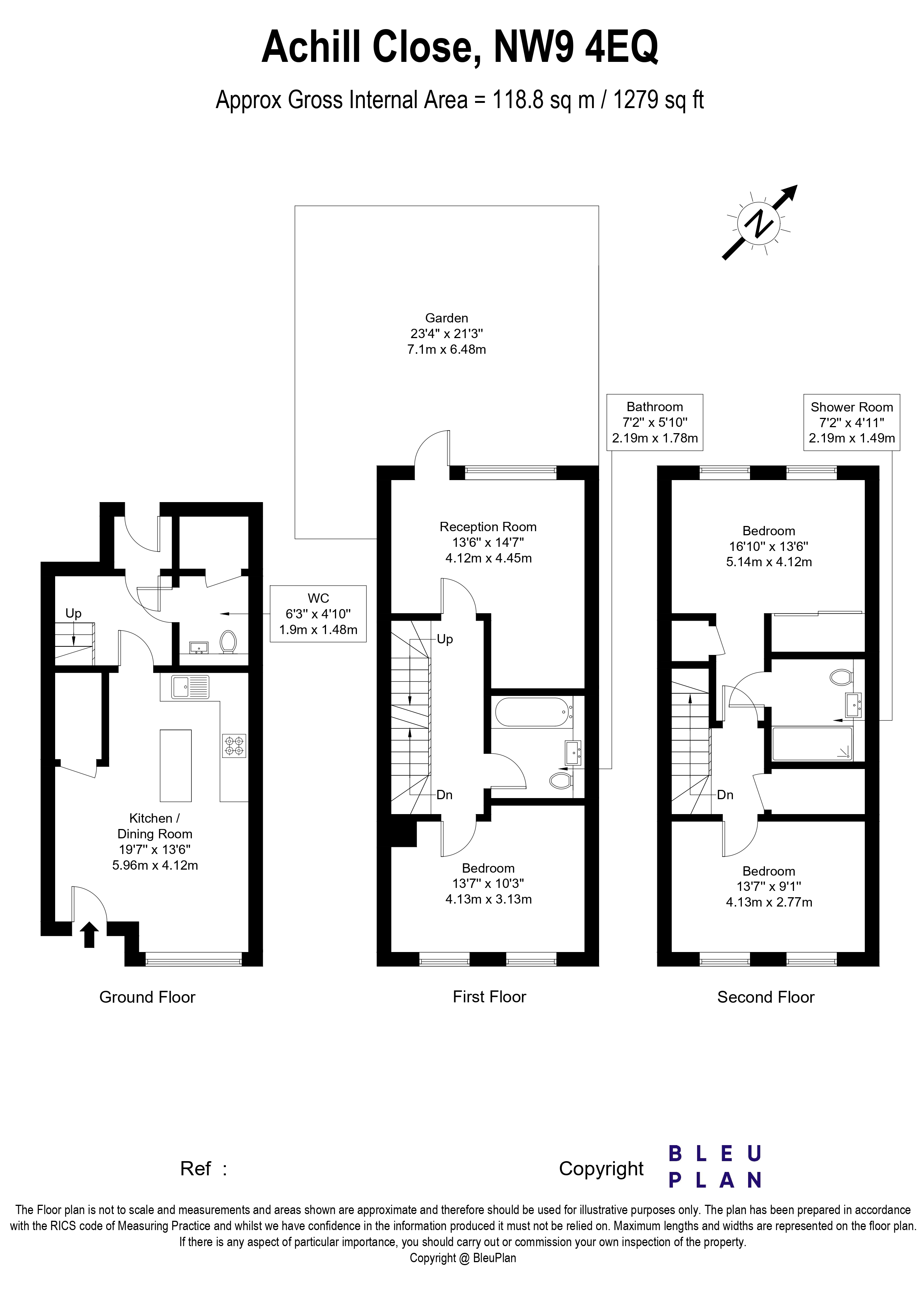 Achill Close, London floorplan
