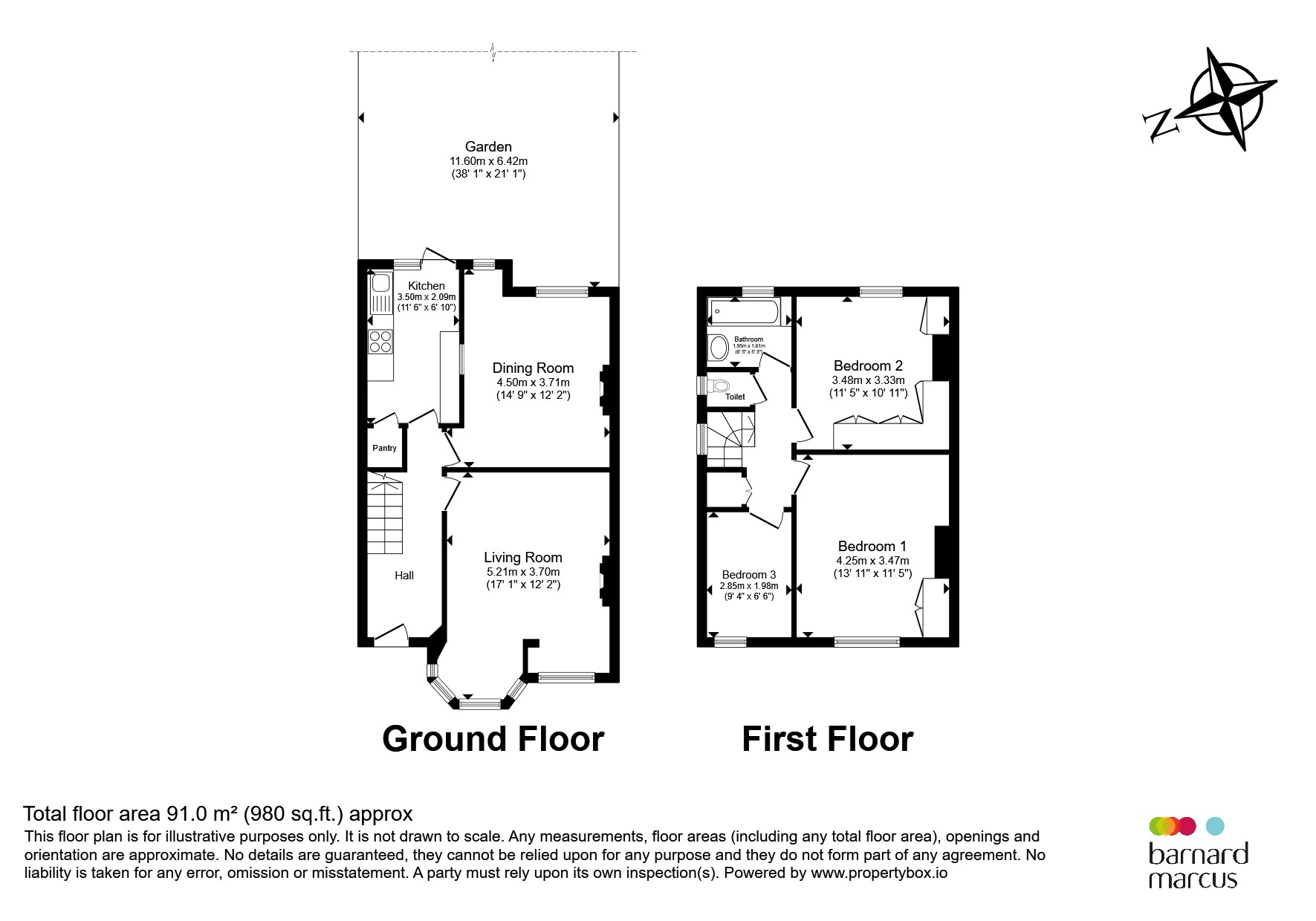 Graemesdyke Avenue, London floorplan