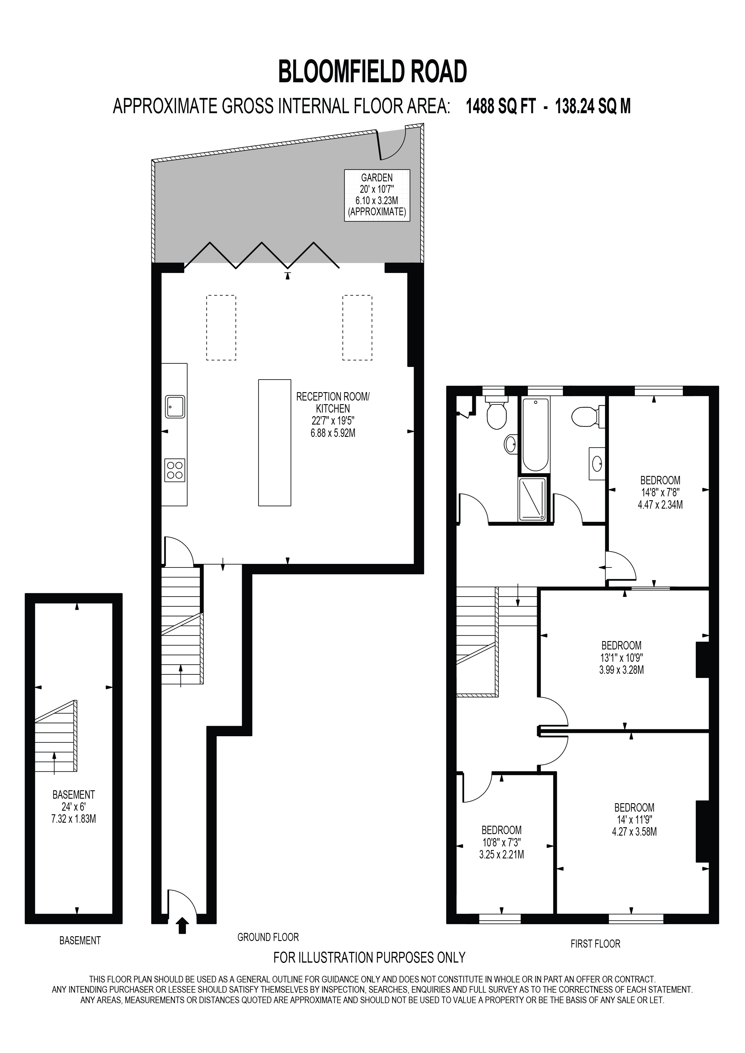 24, Bloomfield Road, KINGSTON UPON THAMES floorplan