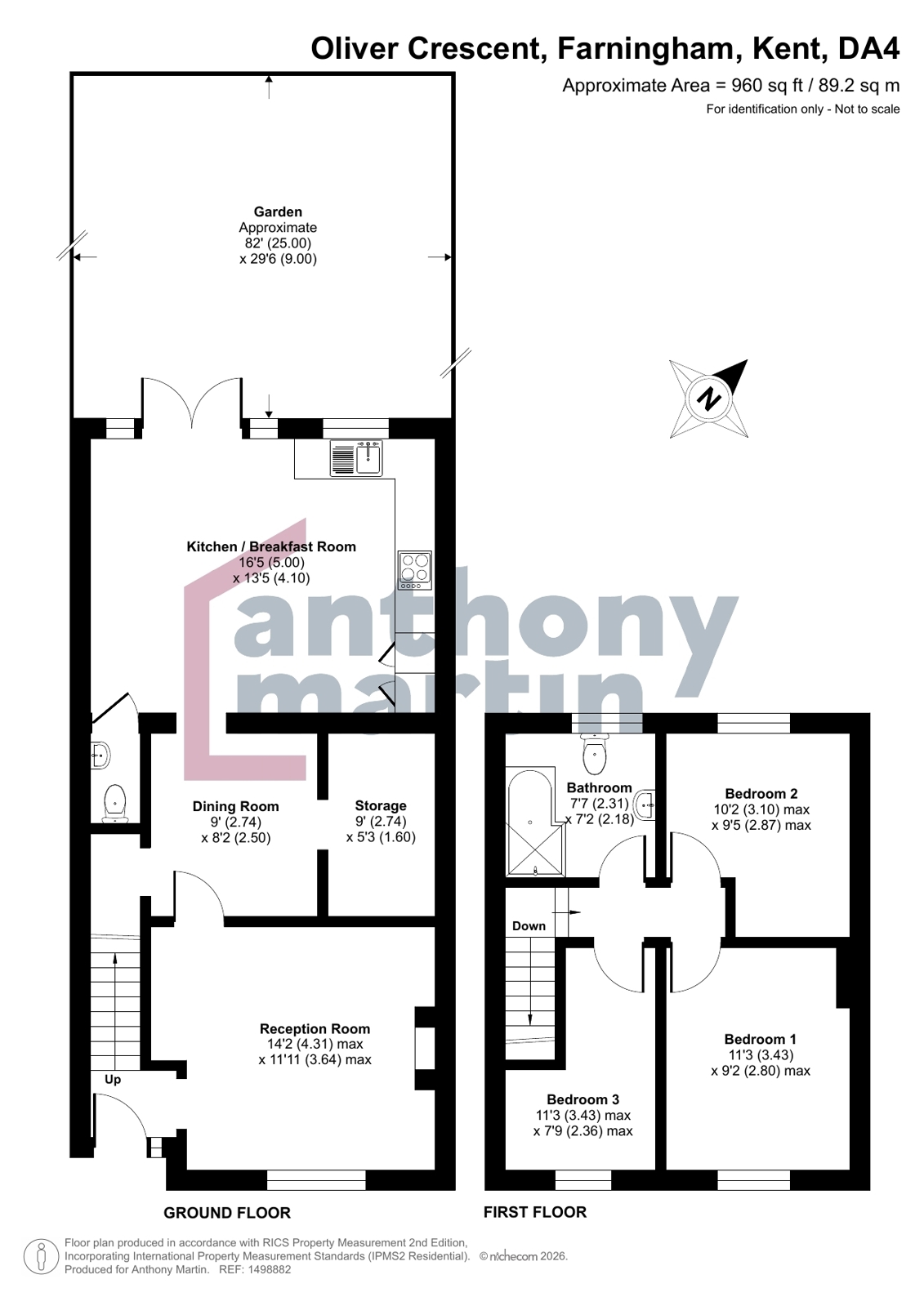 31, Oliver Crescent, Kent floorplan