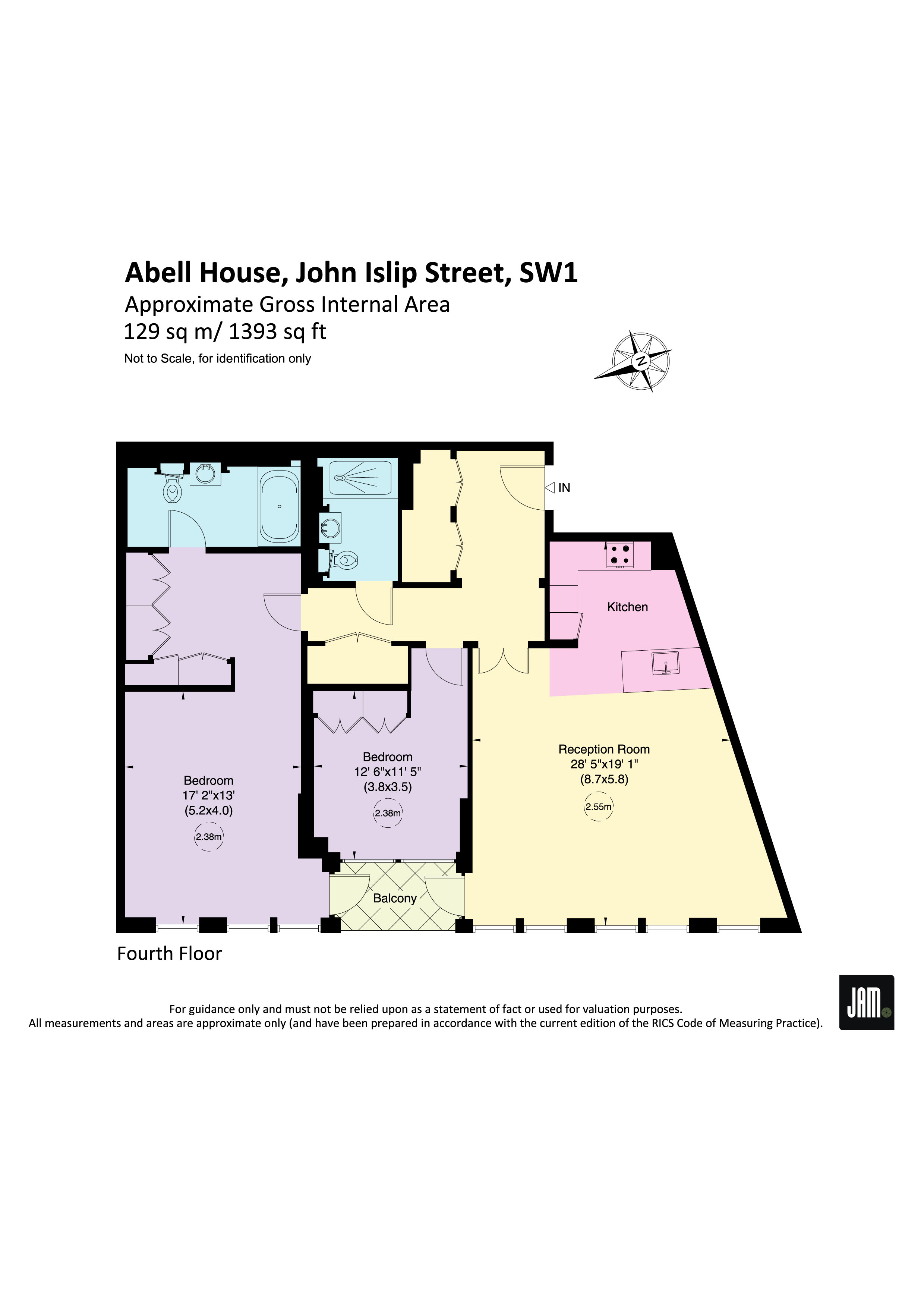 31, Abell House, London floorplan