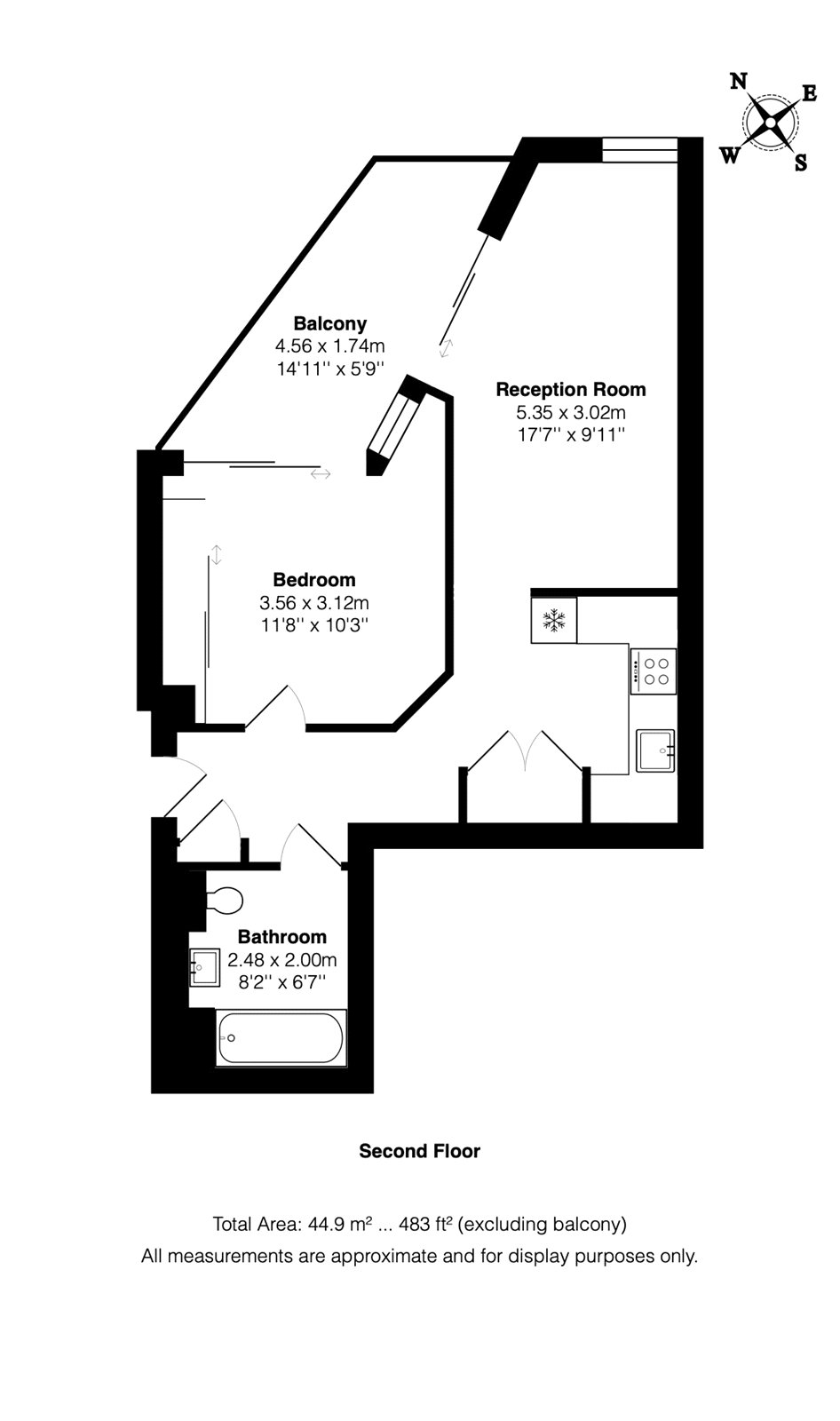The Stage - 208,, The Stage, London floorplan