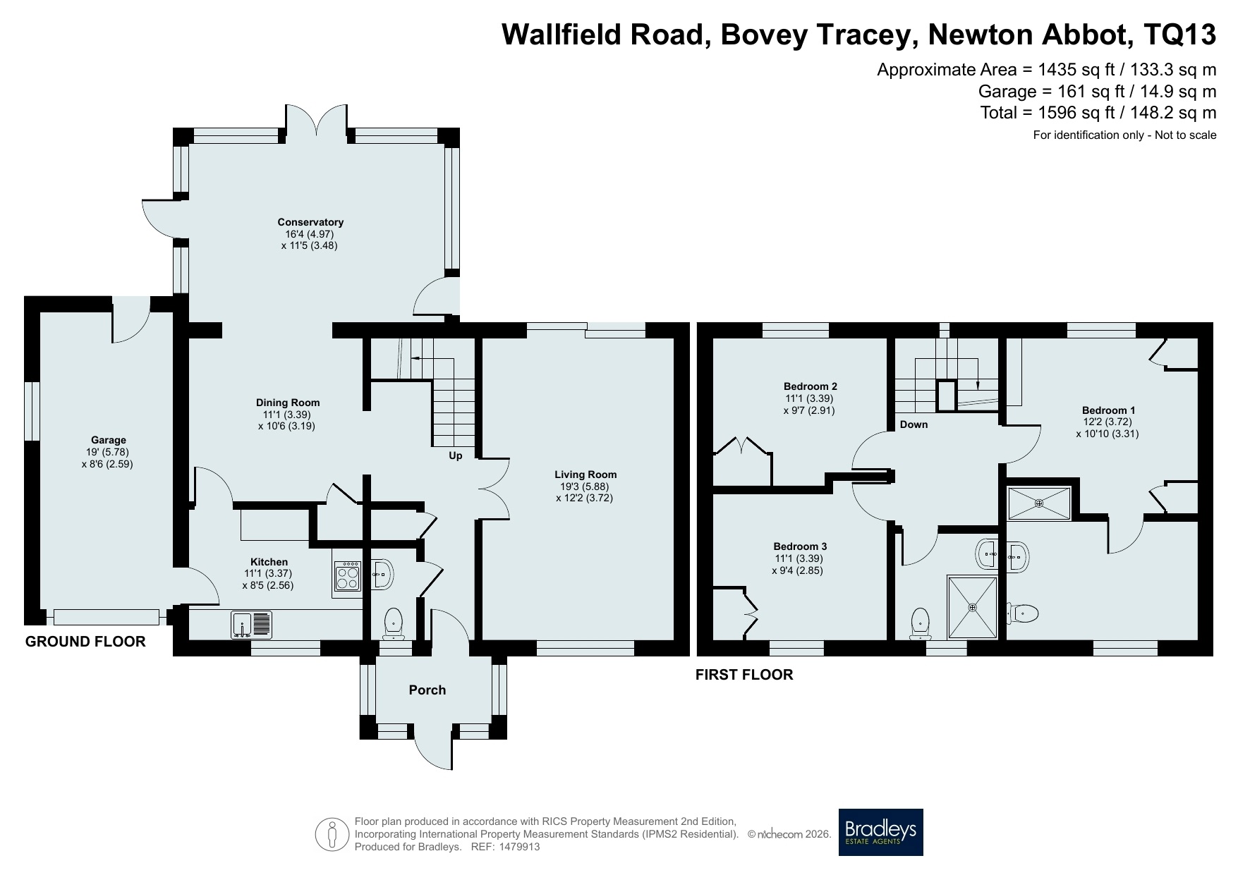 19, Wallfield Road, Newton Abbot floorplan