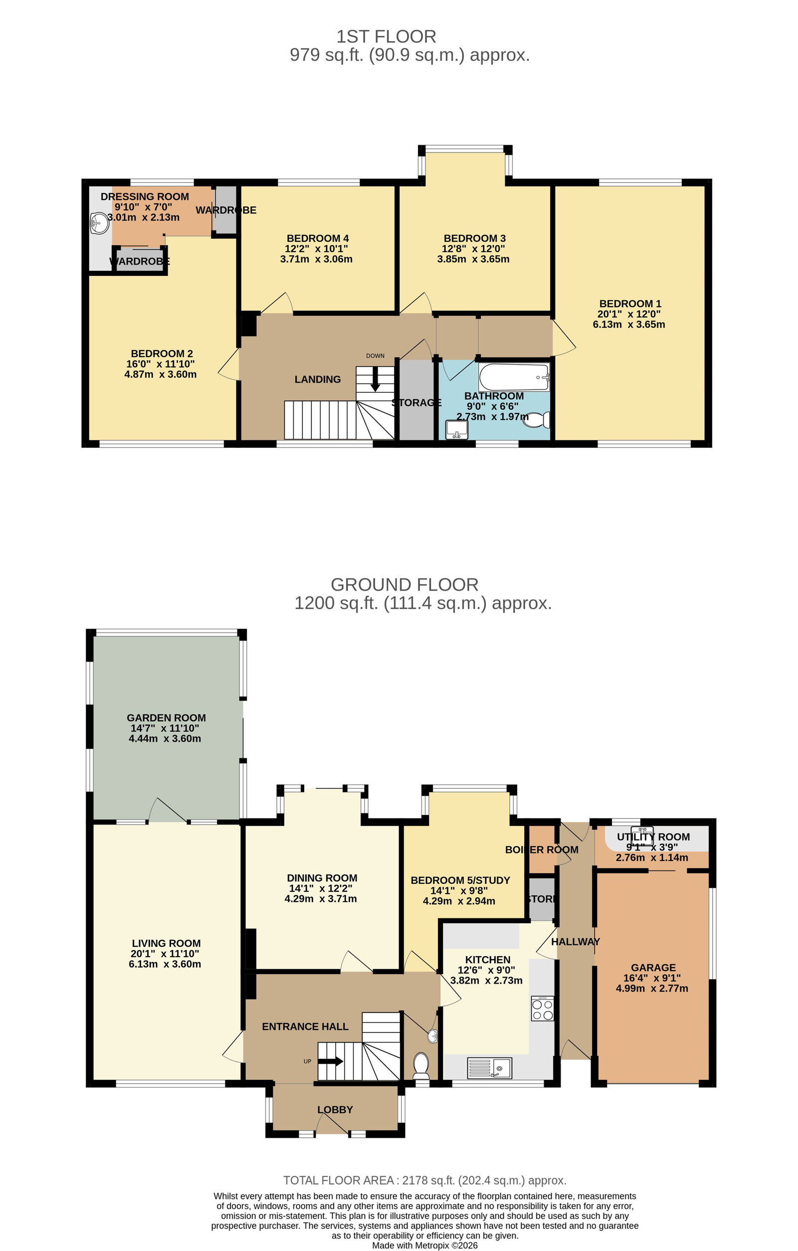 11, Caradon Close, Plymouth floorplan