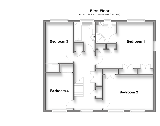 Fairview Avenue Wigmore, Gillingham floorplan