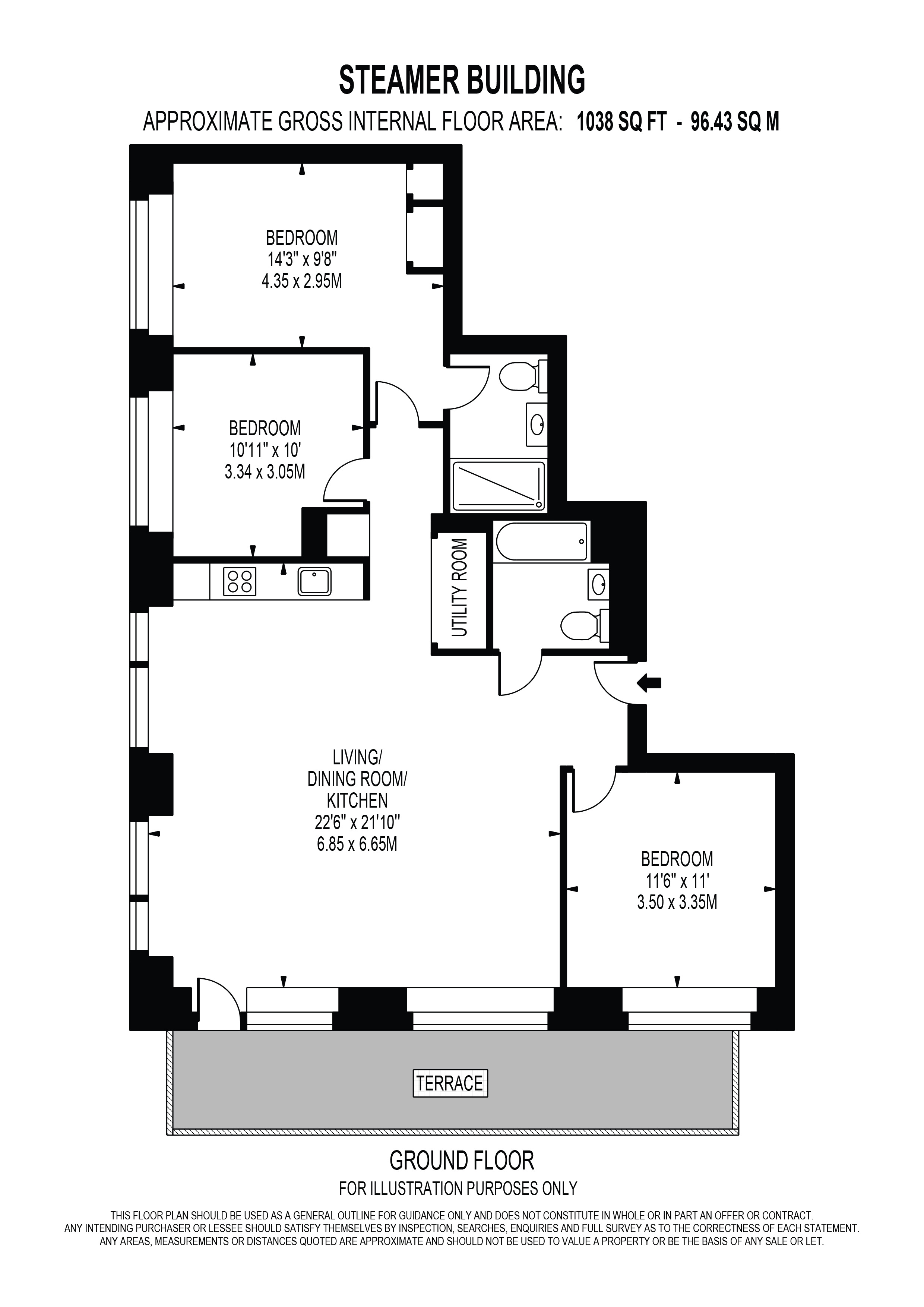 2 Steamer Building, 3 Riverscape Walk, London floorplan