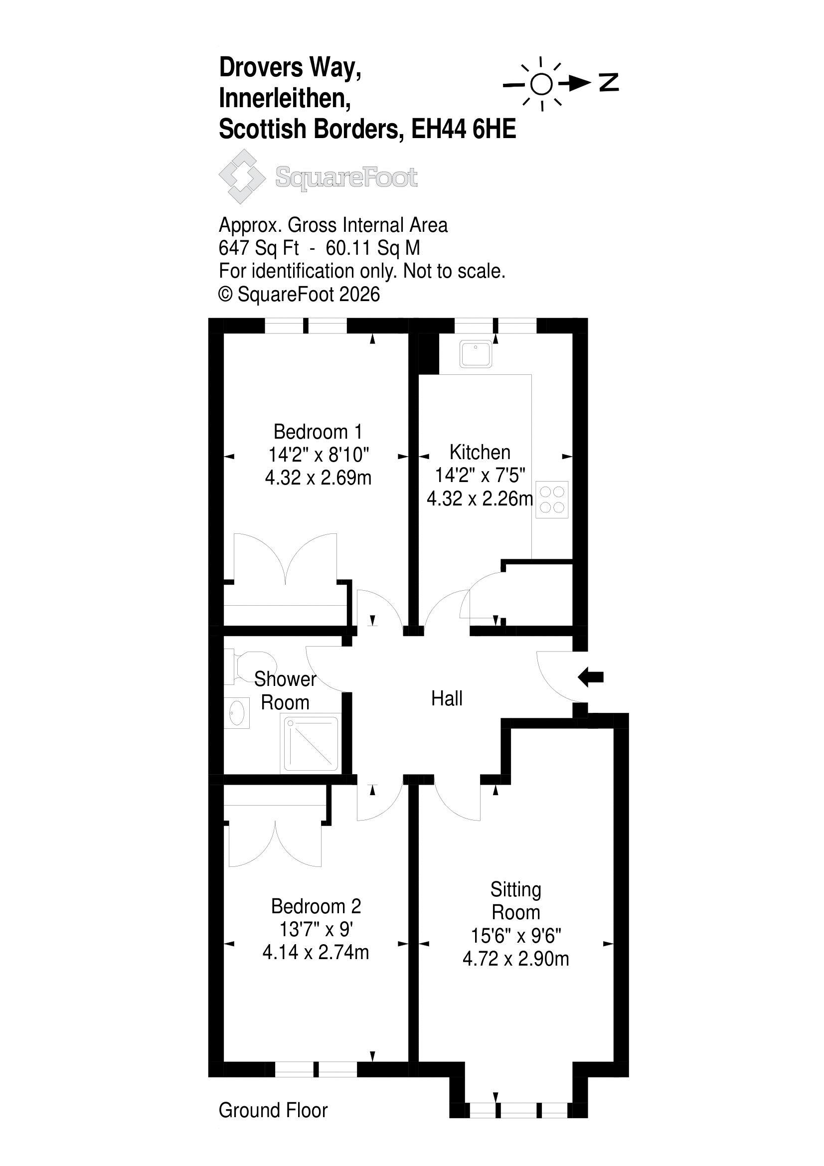 7, Drovers Way, Innerleithen floorplan