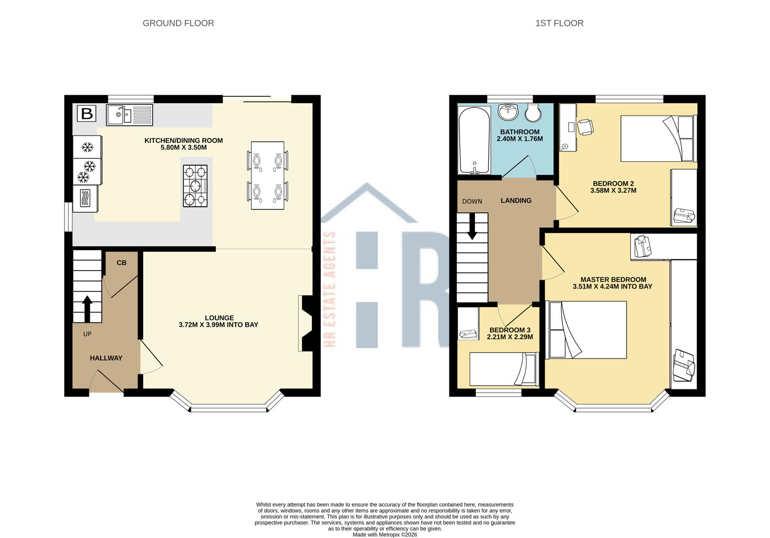 210, Rugby Road, Coventry floorplan