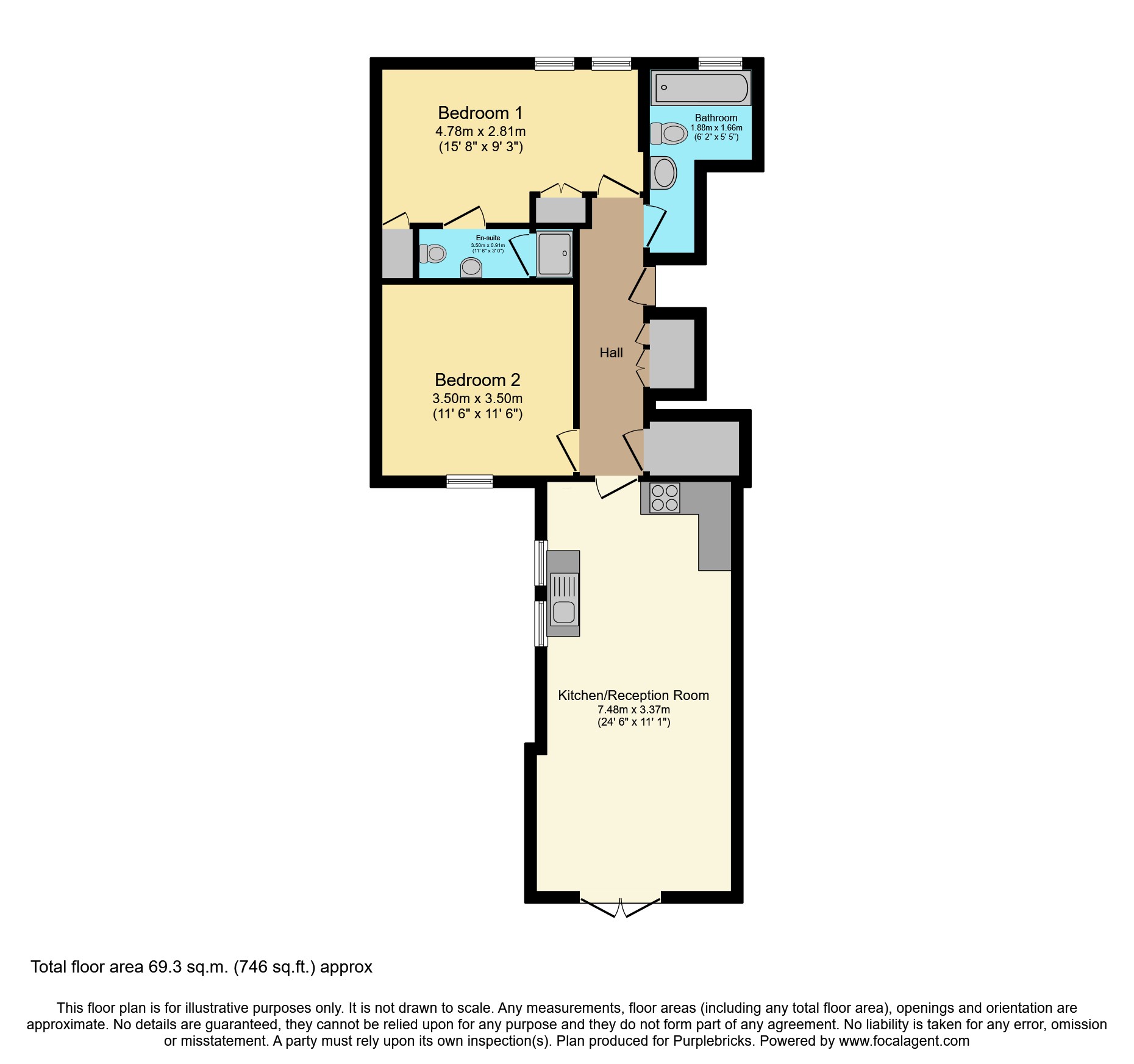 Flat 2, 5 Gambole Road, Tooting floorplan
