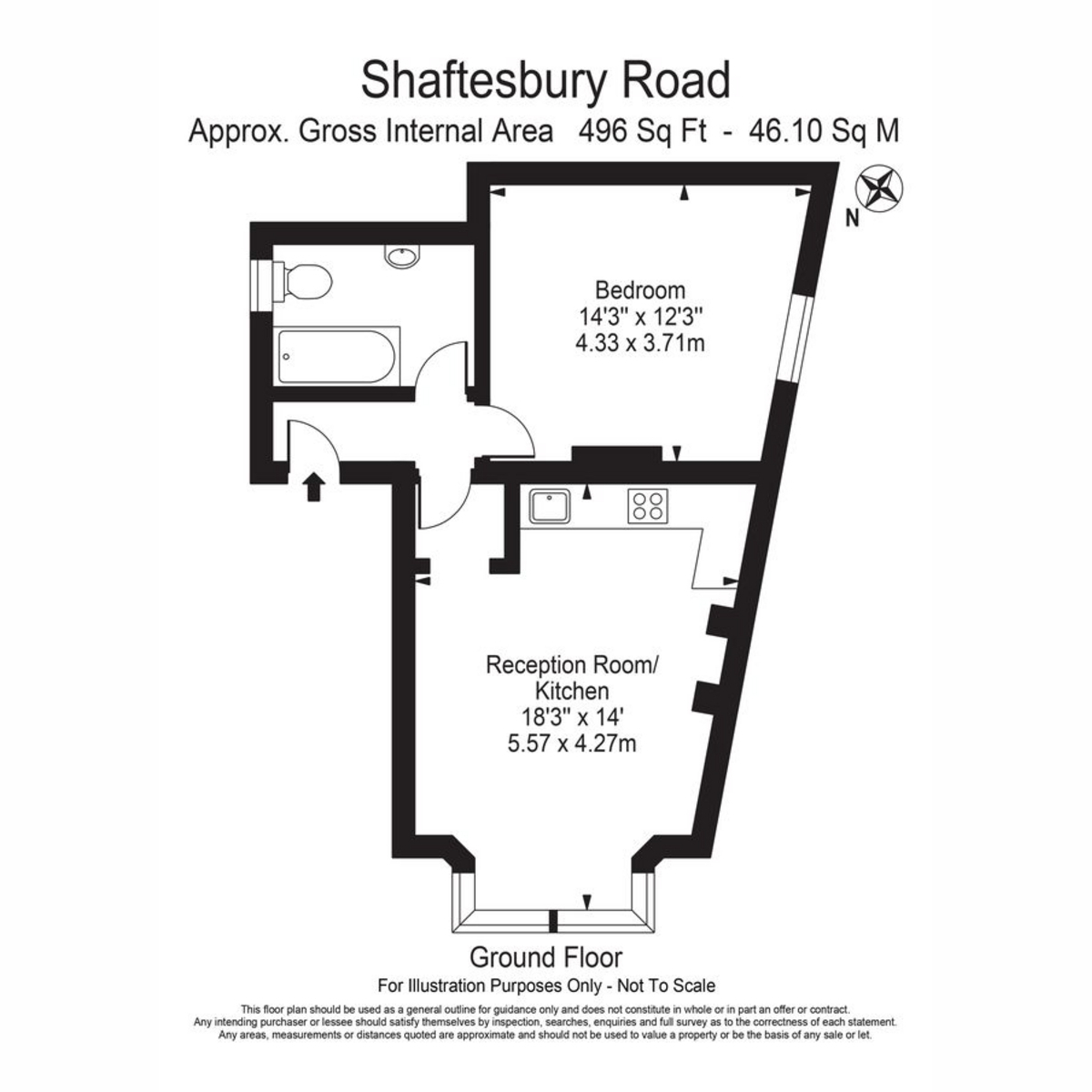 86b, Shaftesbury Road, London floorplan
