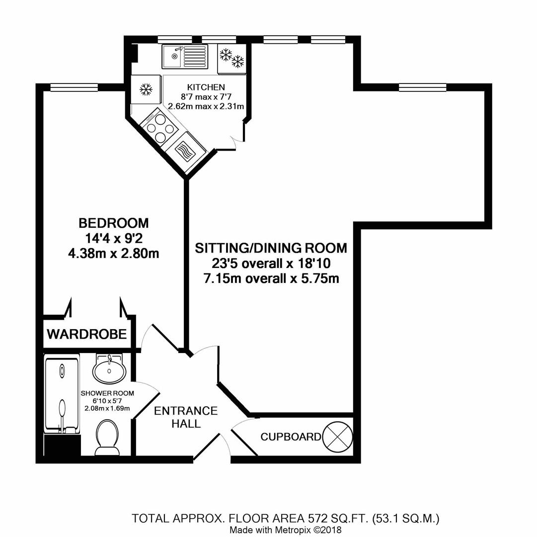 1 Bedrooms Flat for sale in Bennett Court, Station Road, Letchworth Garden City SG6