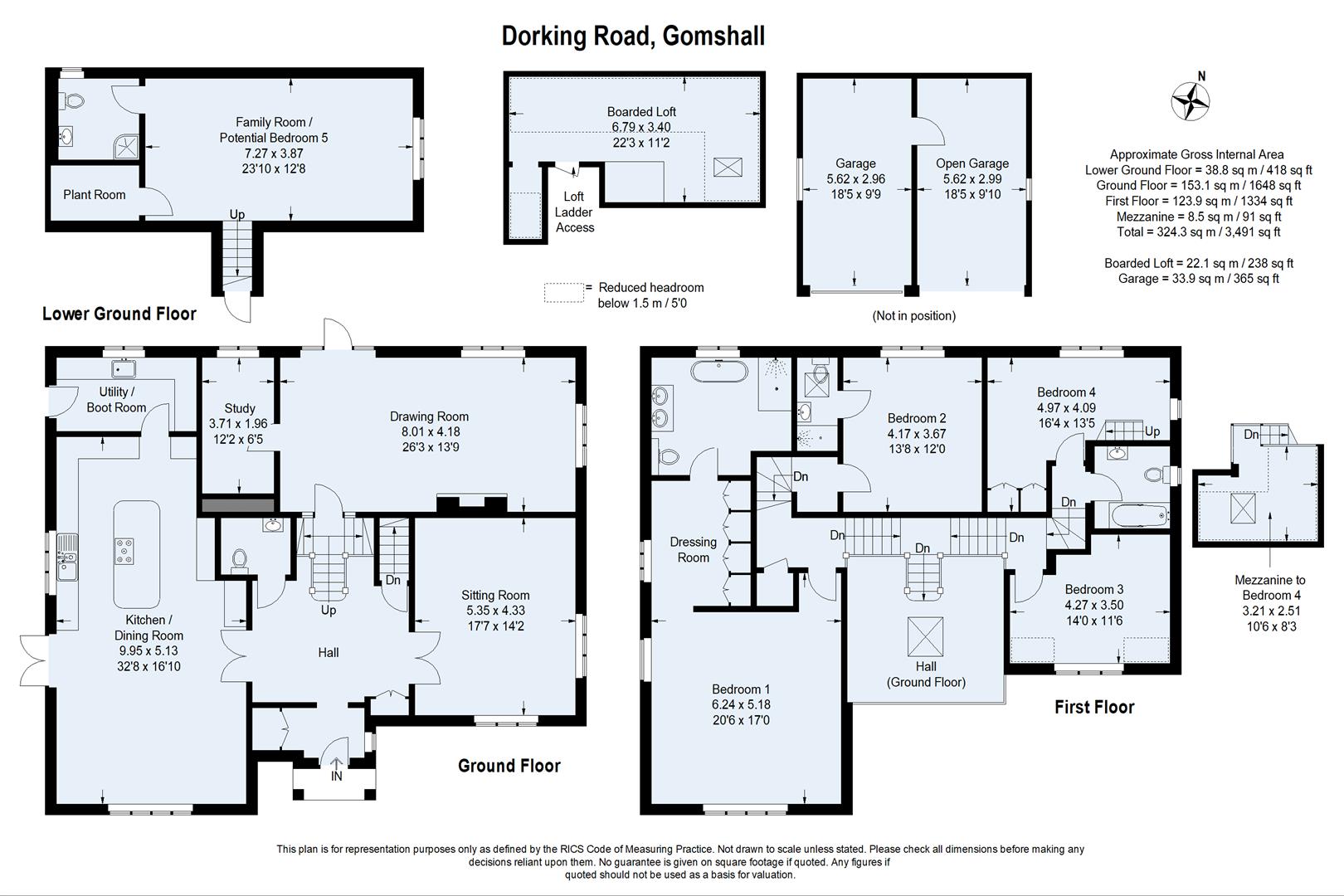 Oak Lodge, Dorking Road, Gomshall floorplan