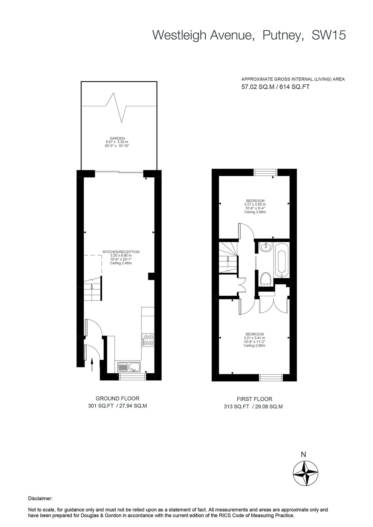 Westleigh Avenue, London SW15, 2 bedroom terraced house for sale