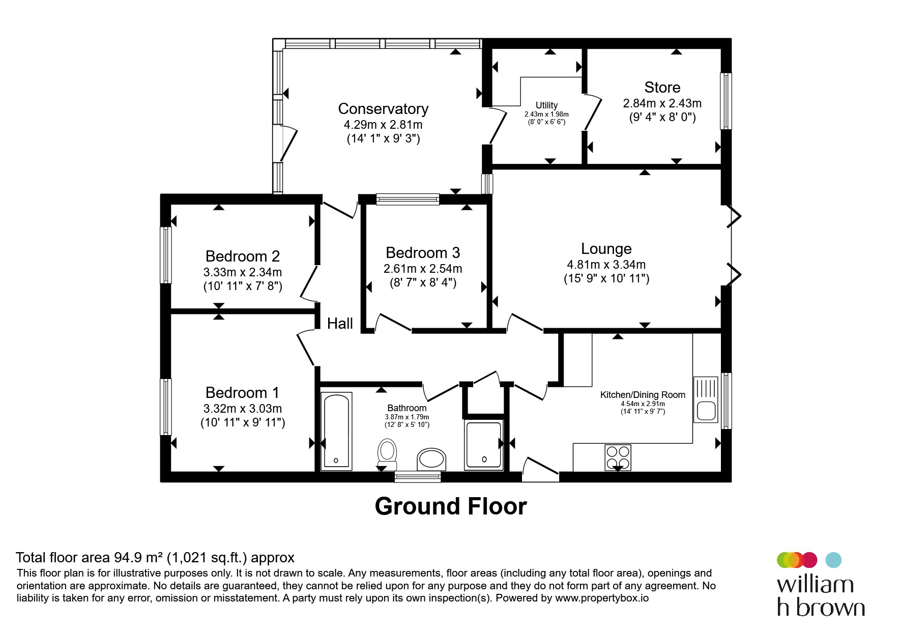 81, Church Road, Boston floorplan