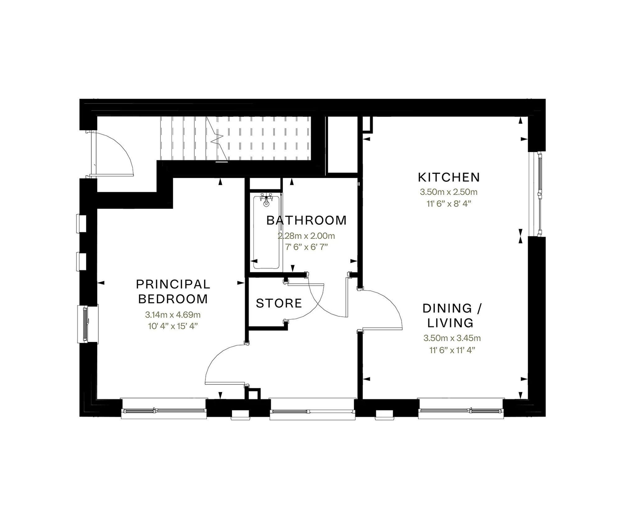 Plot 14, The Ashbourne, Sylvan, Nottingham floorplan